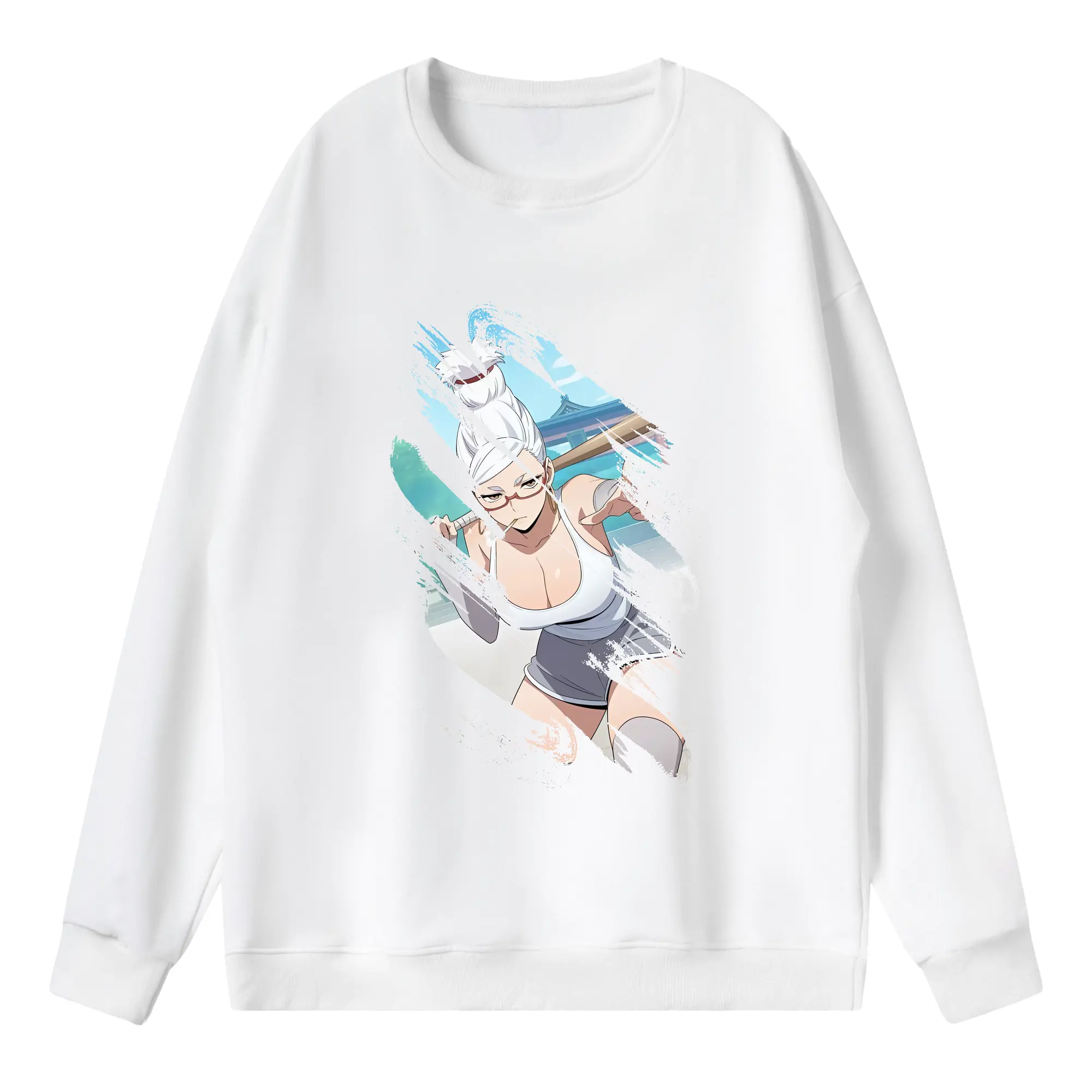 ダンダダン グッズ,綾瀬星子 - 薄手 クルーネック スウェット 裏毛260g · ポリエステル 春秋向け カジュアル 男女兼用 · トレーナー デイリー スポーツ 散歩に最適