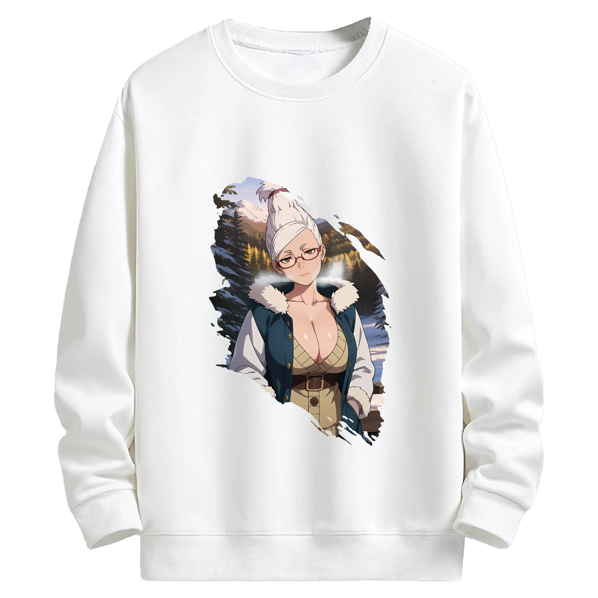 ダンダダン グッズ,綾瀬星子 - キッズ クルーネックスウェットシャツ ・ フロントプリント ・ 綿80％ ポリエステル20％ ・ 快適 通学 スポーツ 日常使い お散歩用