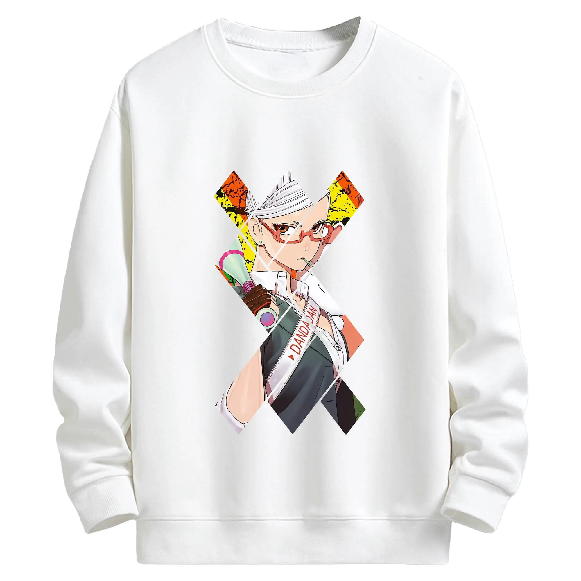 ダンダダン グッズ,綾瀬星子 - キッズ クルーネックスウェットシャツ ・ フロントプリント ・ 綿80％ ポリエステル20％ ・ 快適 通学 スポーツ 日常使い お散歩用