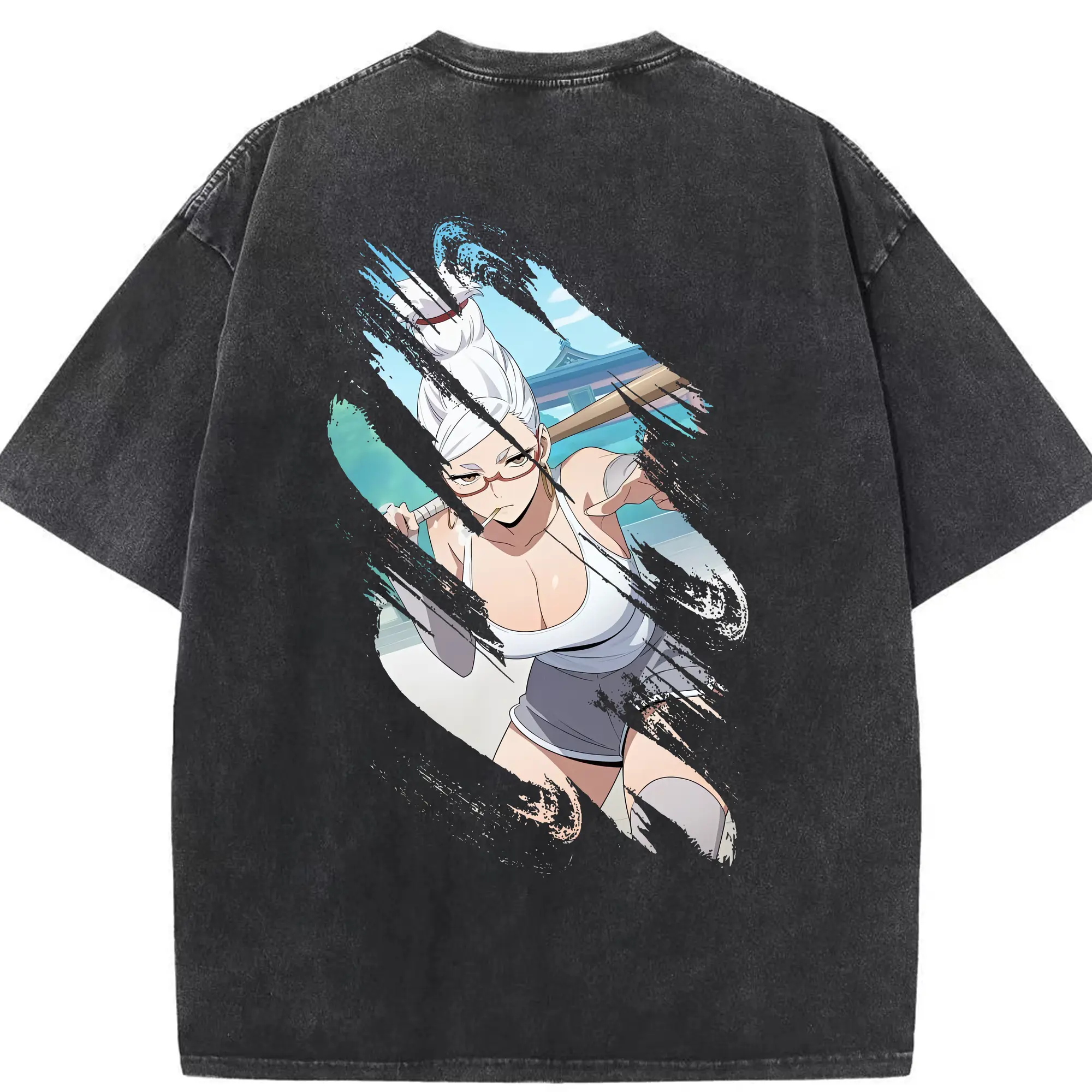 ダンダダン グッズ,綾瀬星子 - 綿100％ ヴィンテージ風 半袖Tシャツ ・ 背面プリント ・ 柔らか肌触り ・ 通気性 快適 ・ スポーツ カジュアル 外出用