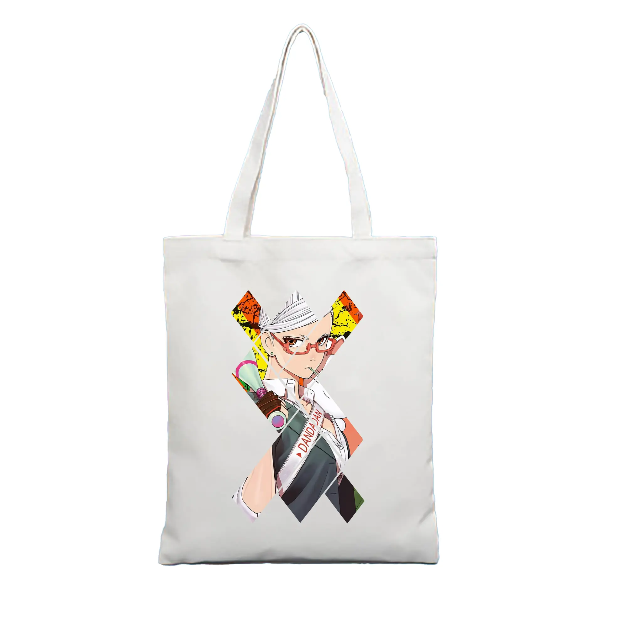 ダンダダン グッズ,綾瀬星子 - 縦型キャンバス手提げバッグ（トートバッグ） ・ キャンバス素材 ・ ショッピング用 ・ 軽量 丈夫 お手入れ簡単