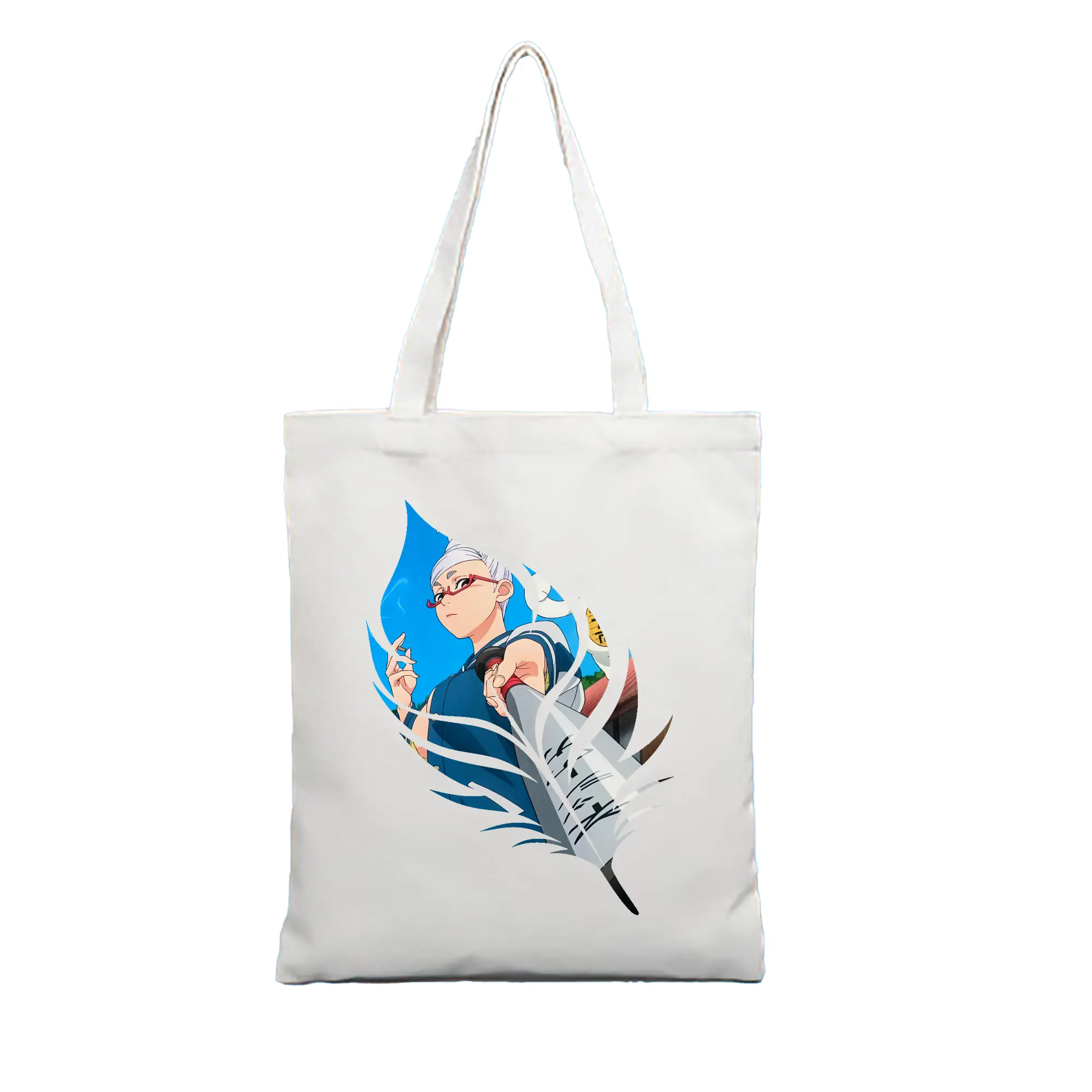 ダンダダン グッズ,綾瀬星子 - 縦型キャンバス手提げバッグ（トートバッグ） ・ キャンバス素材 ・ ショッピング用 ・ 軽量 丈夫 お手入れ簡単