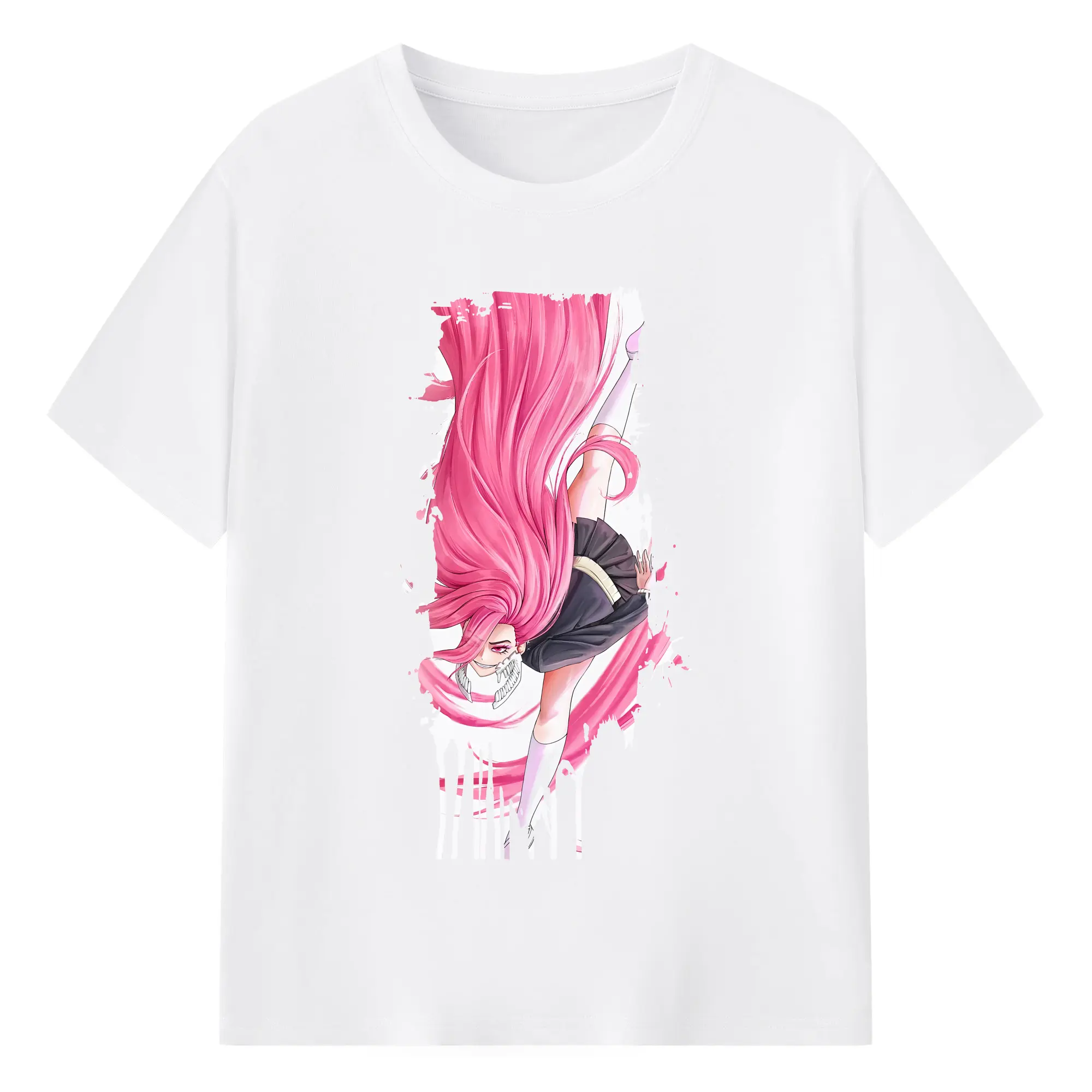 ダンダダン グッズ,白鳥愛羅 - 綿100％ 半袖Tシャツ ・ フロントプリント ・ 快適 通気性 ・ 日常使い 散歩 スポーツ用