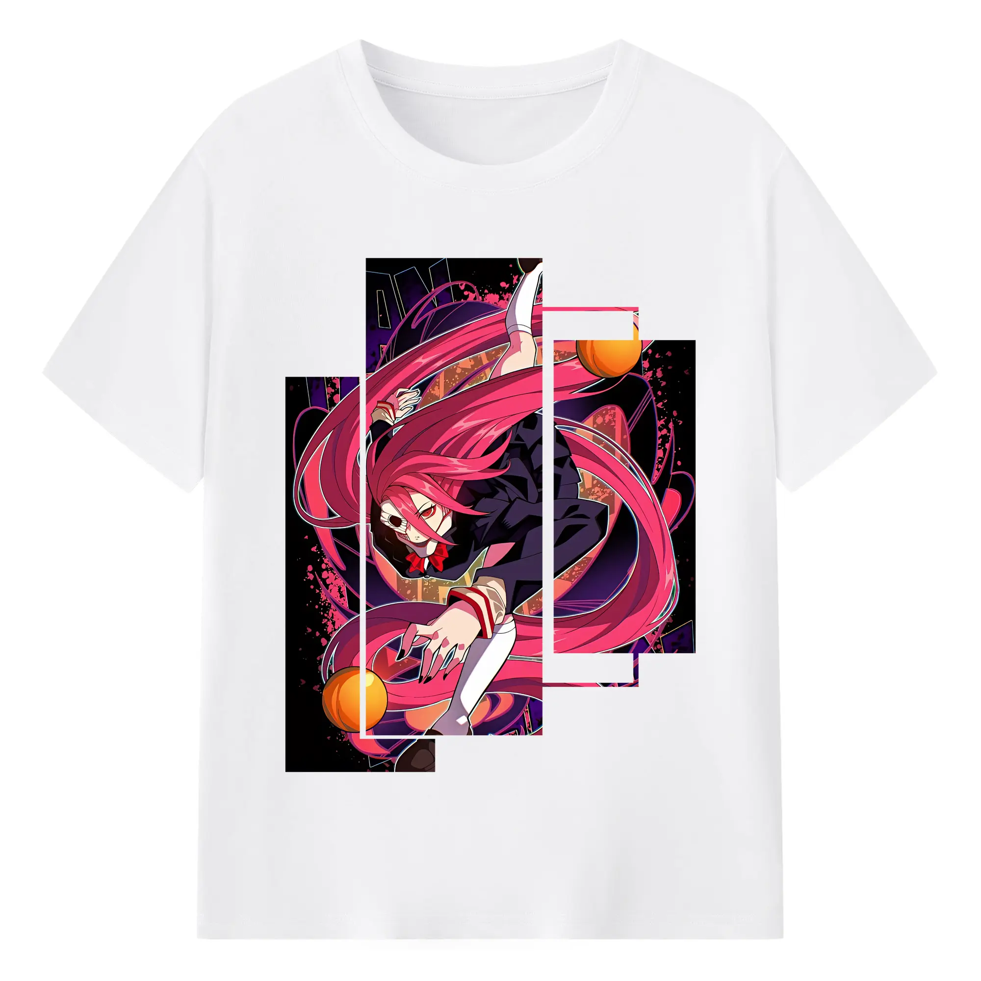 ダンダダン グッズ,白鳥愛羅 - 綿100％ 半袖Tシャツ ・ フロントプリント ・ 快適 通気性 ・ 日常使い 散歩 スポーツ用