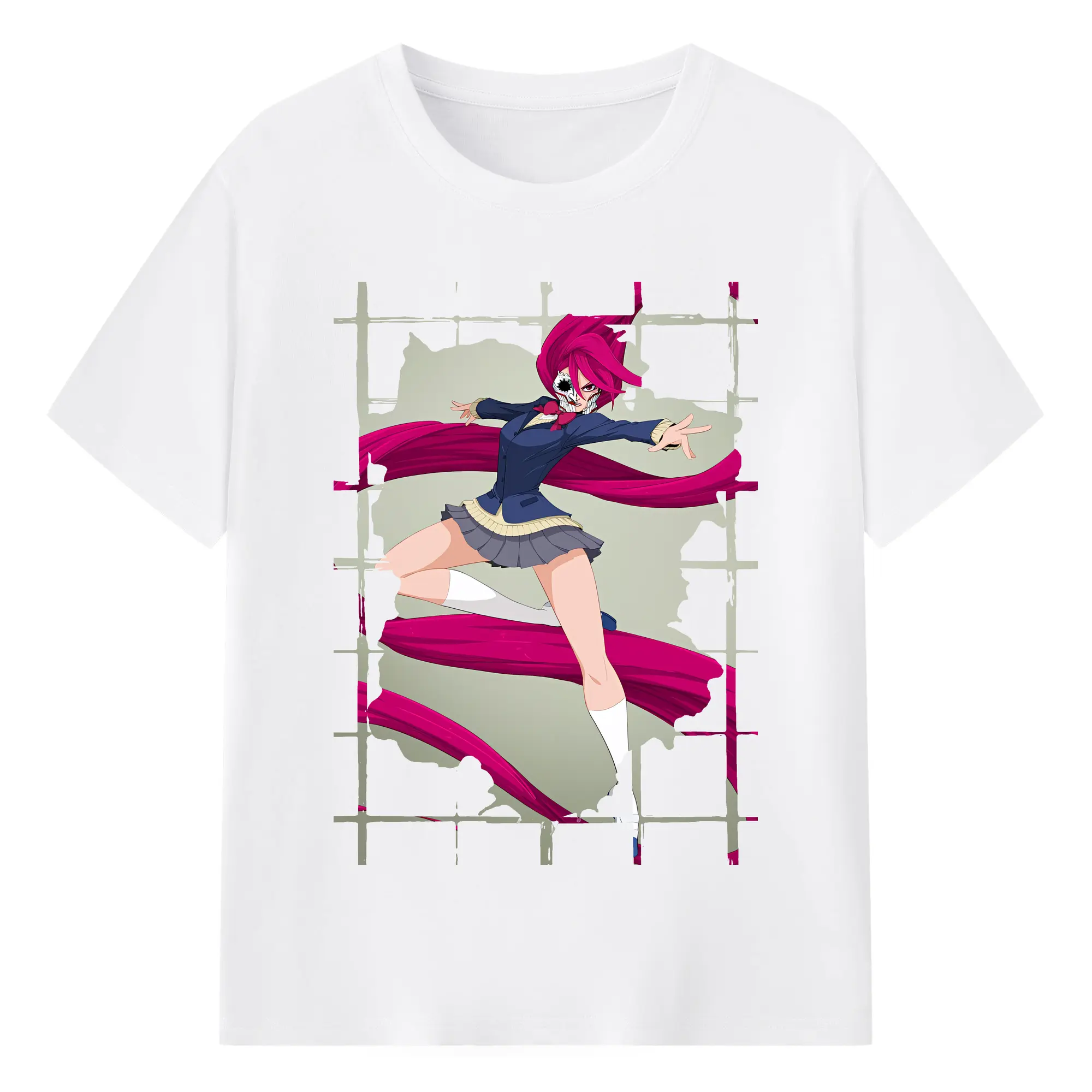 ダンダダン グッズ,白鳥愛羅 - 綿100％ 半袖Tシャツ ・ フロントプリント ・ 快適 通気性 ・ 日常使い 散歩 スポーツ用