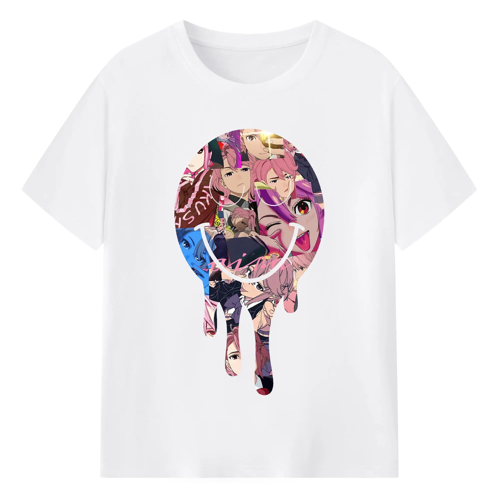 ダンダダン グッズ,白鳥愛羅 - 綿100％ 半袖Tシャツ ・ フロントプリント ・ 快適 通気性 ・ 日常使い 散歩 スポーツ用