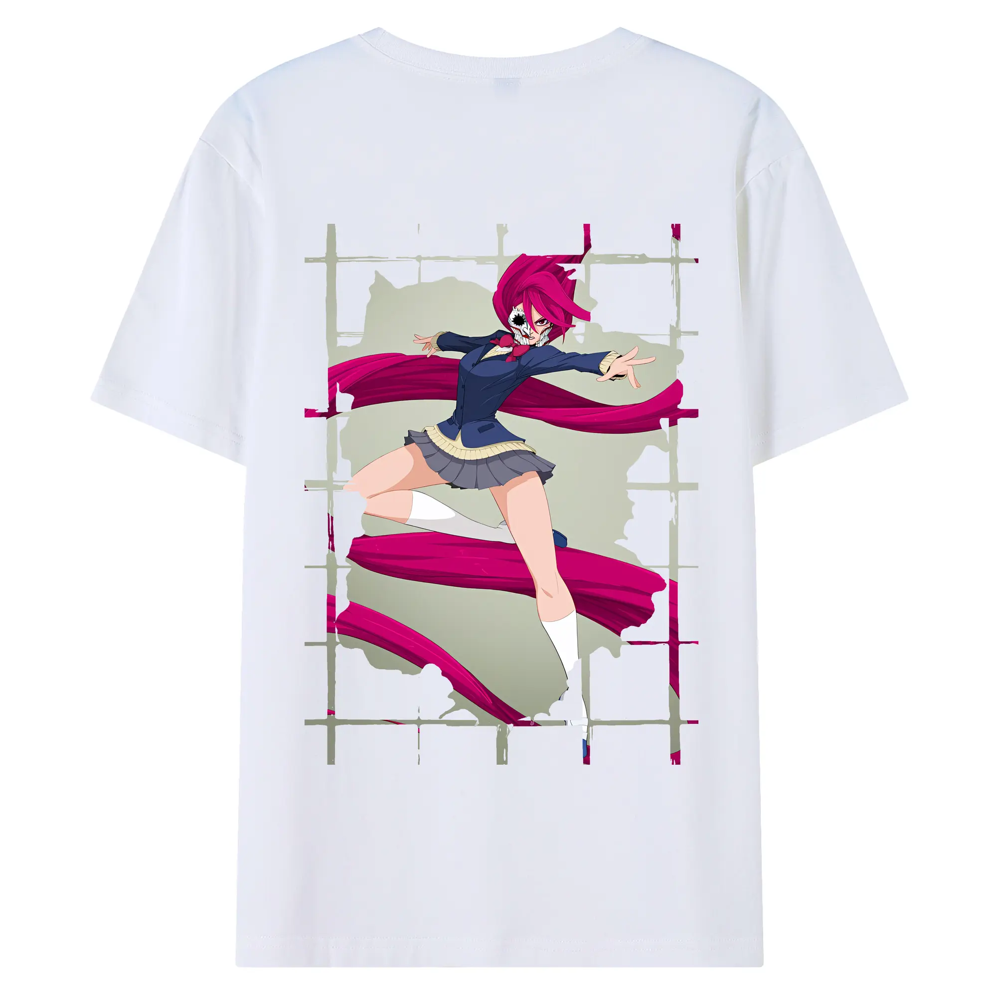 ダンダダン グッズ,白鳥愛羅 - 綿100％ 半袖Tシャツ ・ バックプリント ・ 快適 通気性 ・ 日常使い 散歩 スポーツ用