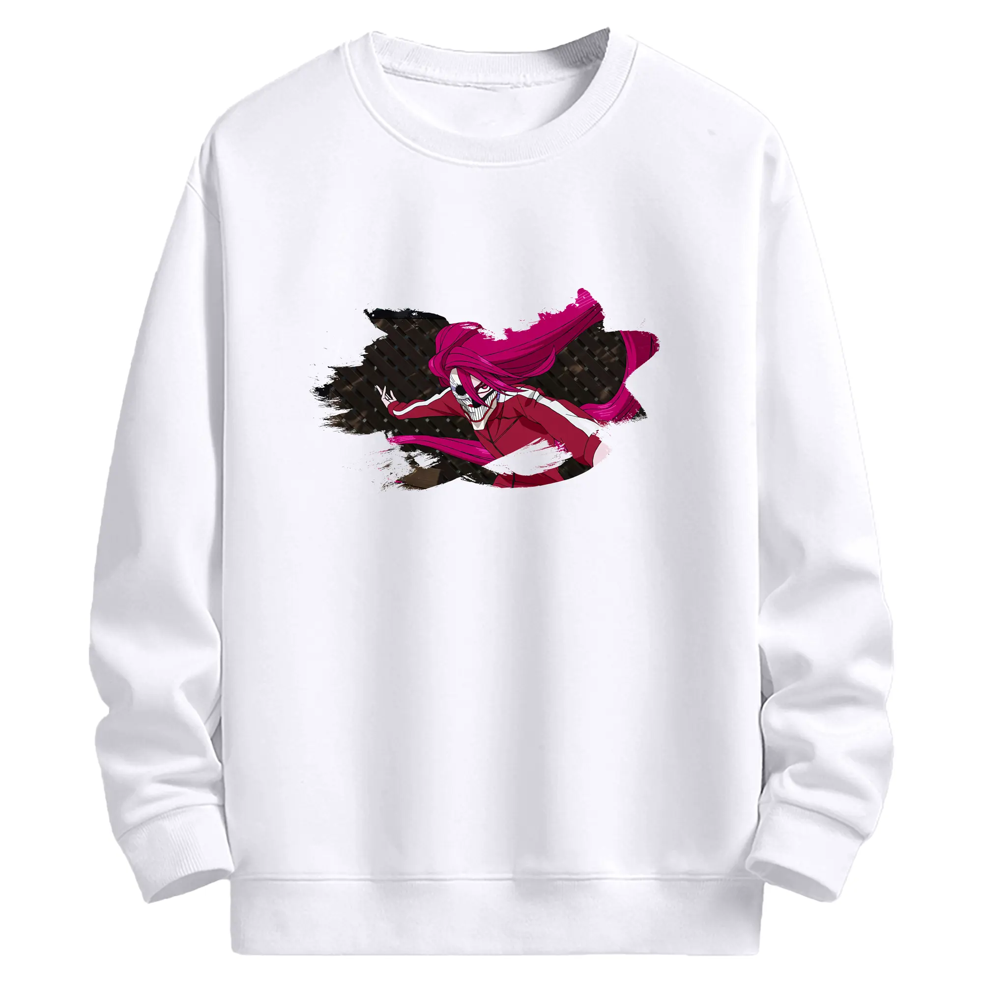 ダンダダン グッズ,白鳥愛羅 - 高品質 クルーネック スウェット ・ コットン59％ ポリエステル41％ ・ ユニセックス 長袖 トレーナー ・ カジュアル デイリー スポーツ 散歩用