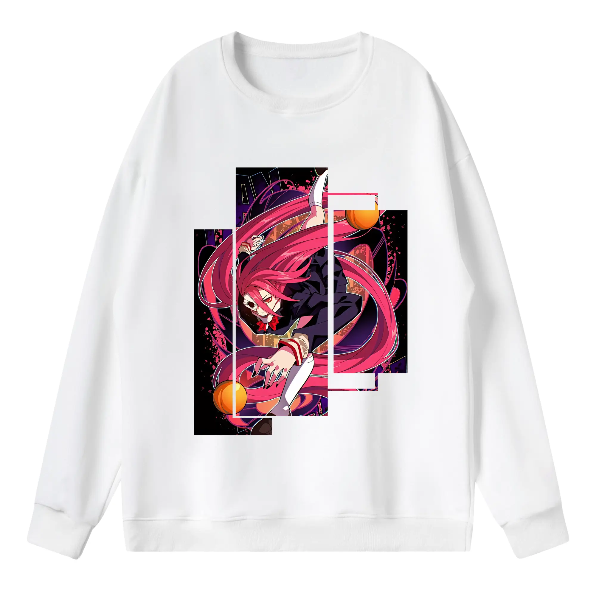 ダンダダン グッズ,白鳥愛羅 - 薄手 クルーネック スウェット 裏毛260g · ポリエステル 春秋向け カジュアル 男女兼用 · トレーナー デイリー スポーツ 散歩に最適