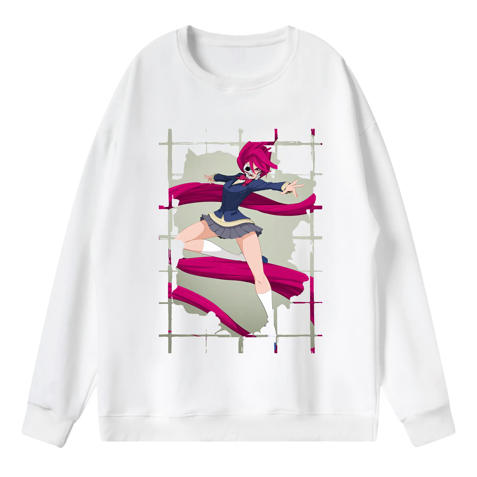 ダンダダン グッズ,白鳥愛羅 - 薄手 クルーネック スウェット 裏毛260g · ポリエステル 春秋向け カジュアル 男女兼用 · トレーナー デイリー スポーツ 散歩に最適