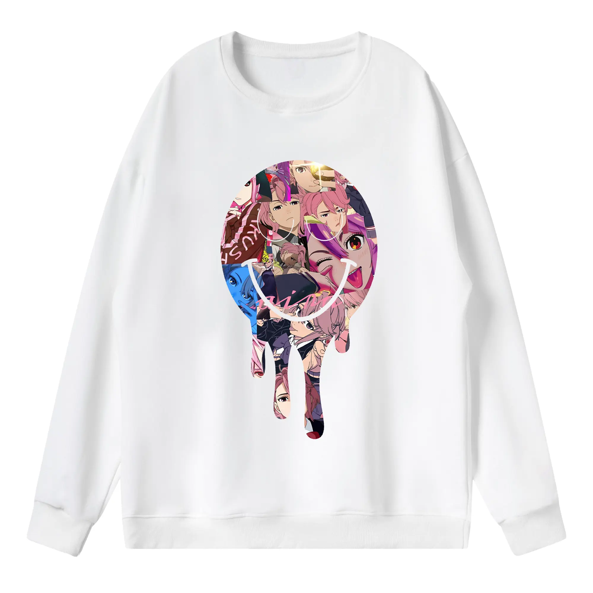 ダンダダン グッズ,白鳥愛羅 - 薄手 クルーネック スウェット 裏毛260g · ポリエステル 春秋向け カジュアル 男女兼用 · トレーナー デイリー スポーツ 散歩に最適