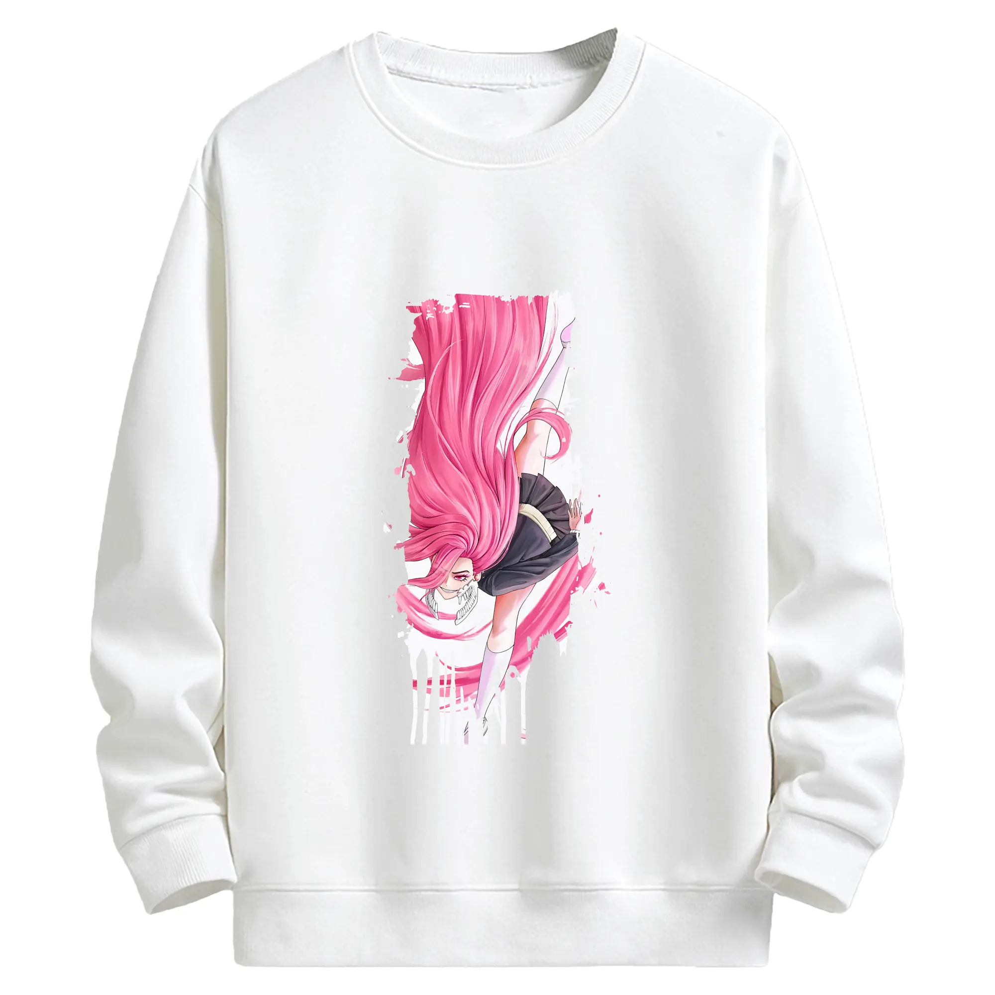 ダンダダン グッズ,白鳥愛羅 - キッズ クルーネックスウェットシャツ ・ フロントプリント ・ 綿80％ ポリエステル20％ ・ 快適 通学 スポーツ 日常使い お散歩用