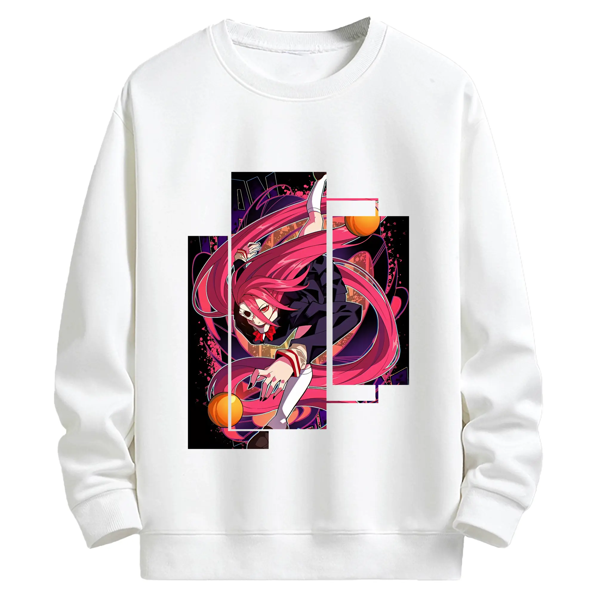 ダンダダン グッズ,白鳥愛羅 - キッズ クルーネックスウェットシャツ ・ フロントプリント ・ 綿80％ ポリエステル20％ ・ 快適 通学 スポーツ 日常使い お散歩用