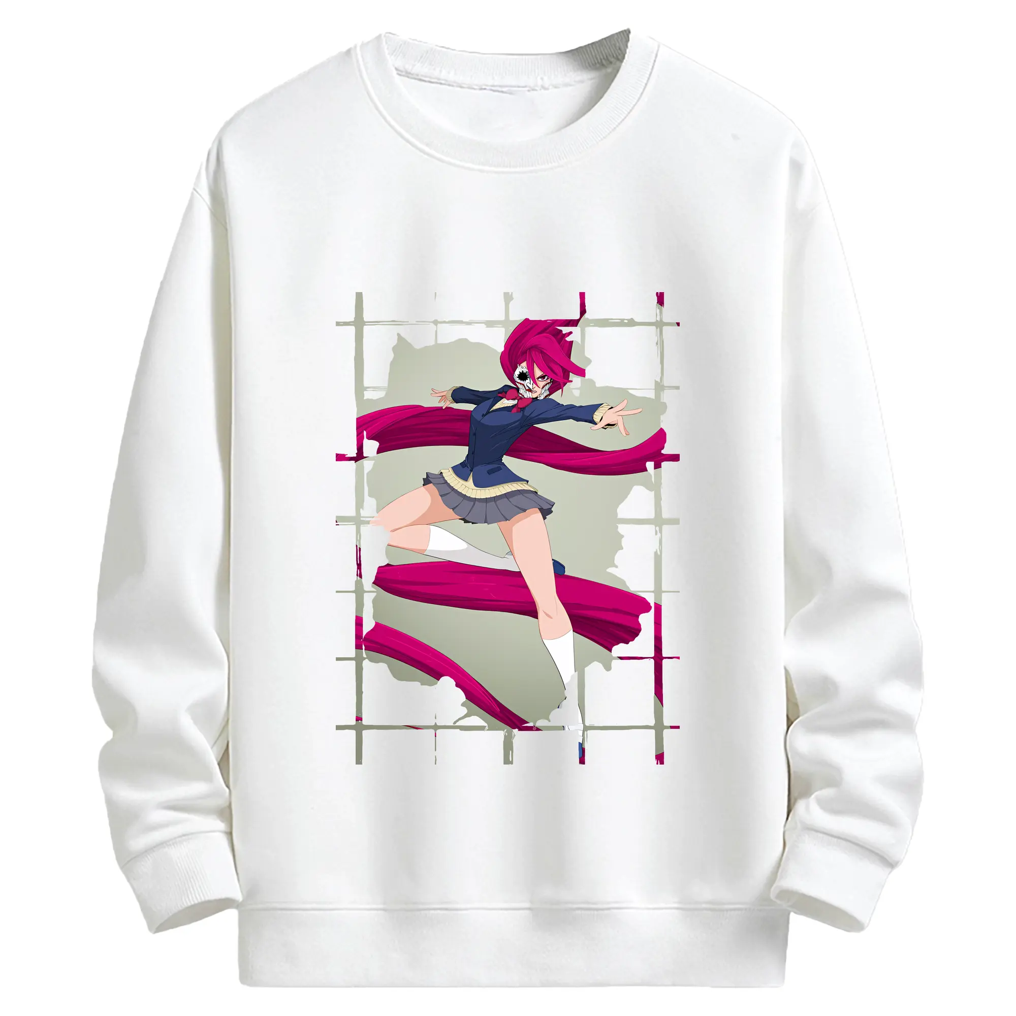 ダンダダン グッズ,白鳥愛羅 - キッズ クルーネックスウェットシャツ ・ フロントプリント ・ 綿80％ ポリエステル20％ ・ 快適 通学 スポーツ 日常使い お散歩用