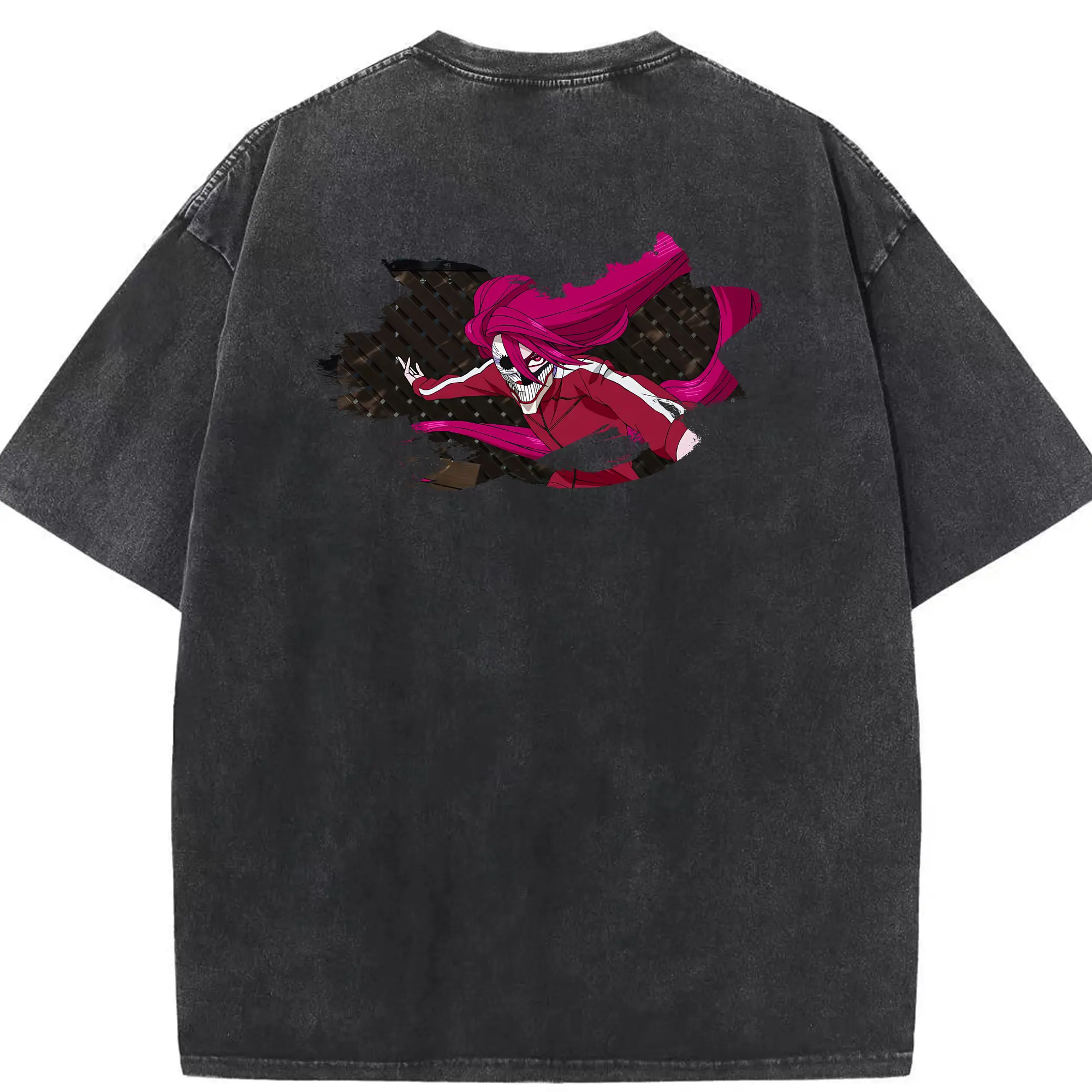 ダンダダン グッズ,白鳥愛羅 - 綿100％ ヴィンテージ風 半袖Tシャツ ・ 背面プリント ・ 柔らか肌触り ・ 通気性 快適 ・ スポーツ カジュアル 外出用