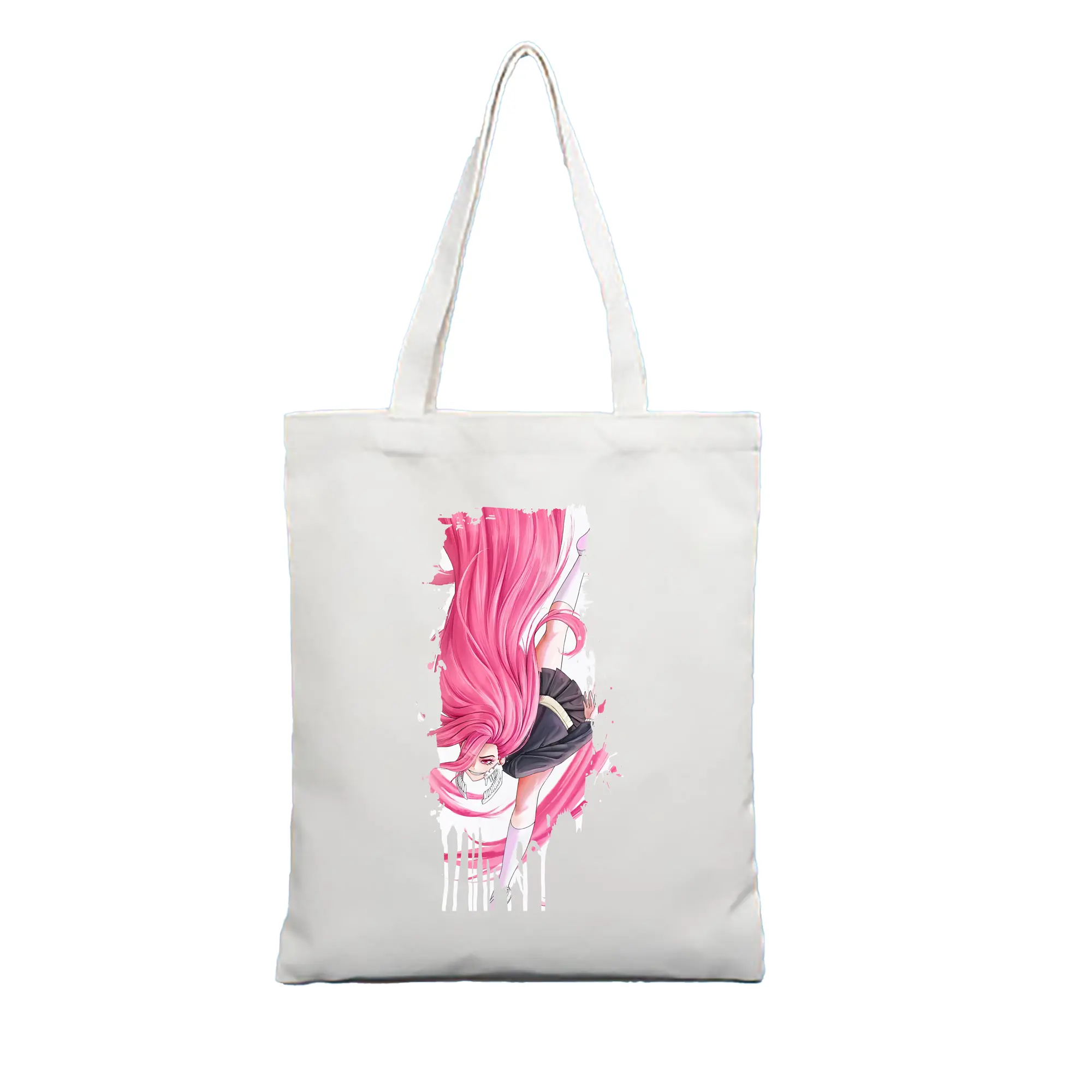 ダンダダン グッズ,白鳥愛羅 - 縦型キャンバス手提げバッグ（トートバッグ） ・ キャンバス素材 ・ ショッピング用 ・ 軽量 丈夫 お手入れ簡単