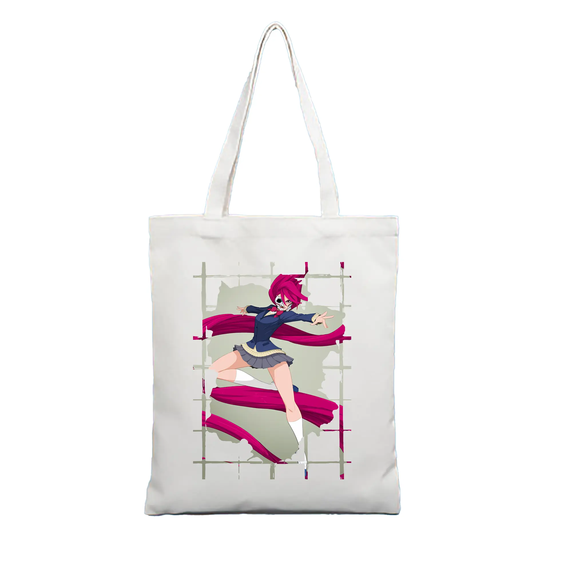 ダンダダン グッズ,白鳥愛羅 - 縦型キャンバス手提げバッグ（トートバッグ） ・ キャンバス素材 ・ ショッピング用 ・ 軽量 丈夫 お手入れ簡単