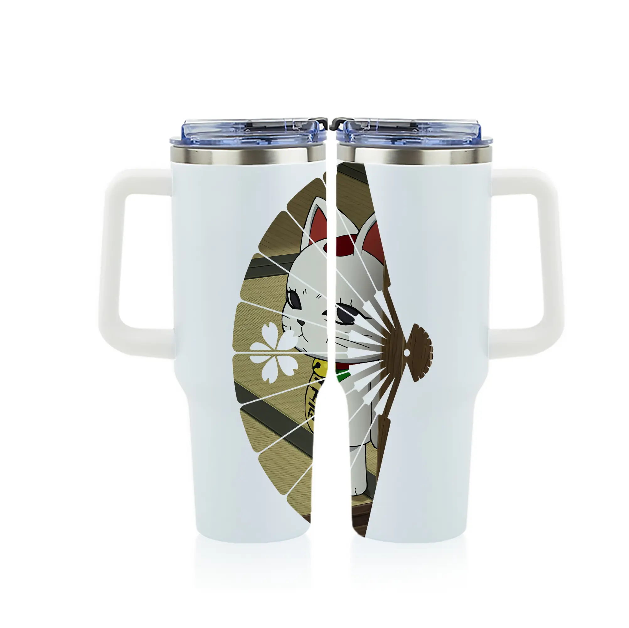 ダンダダン グッズ,ターボババア - 1200mL フルプリント車用タンブラー ・ 304ステンレス 内側 ・ 201ステンレス 外側 ・ 保温 保冷 ・ 通勤 ドライブ アウトドア用