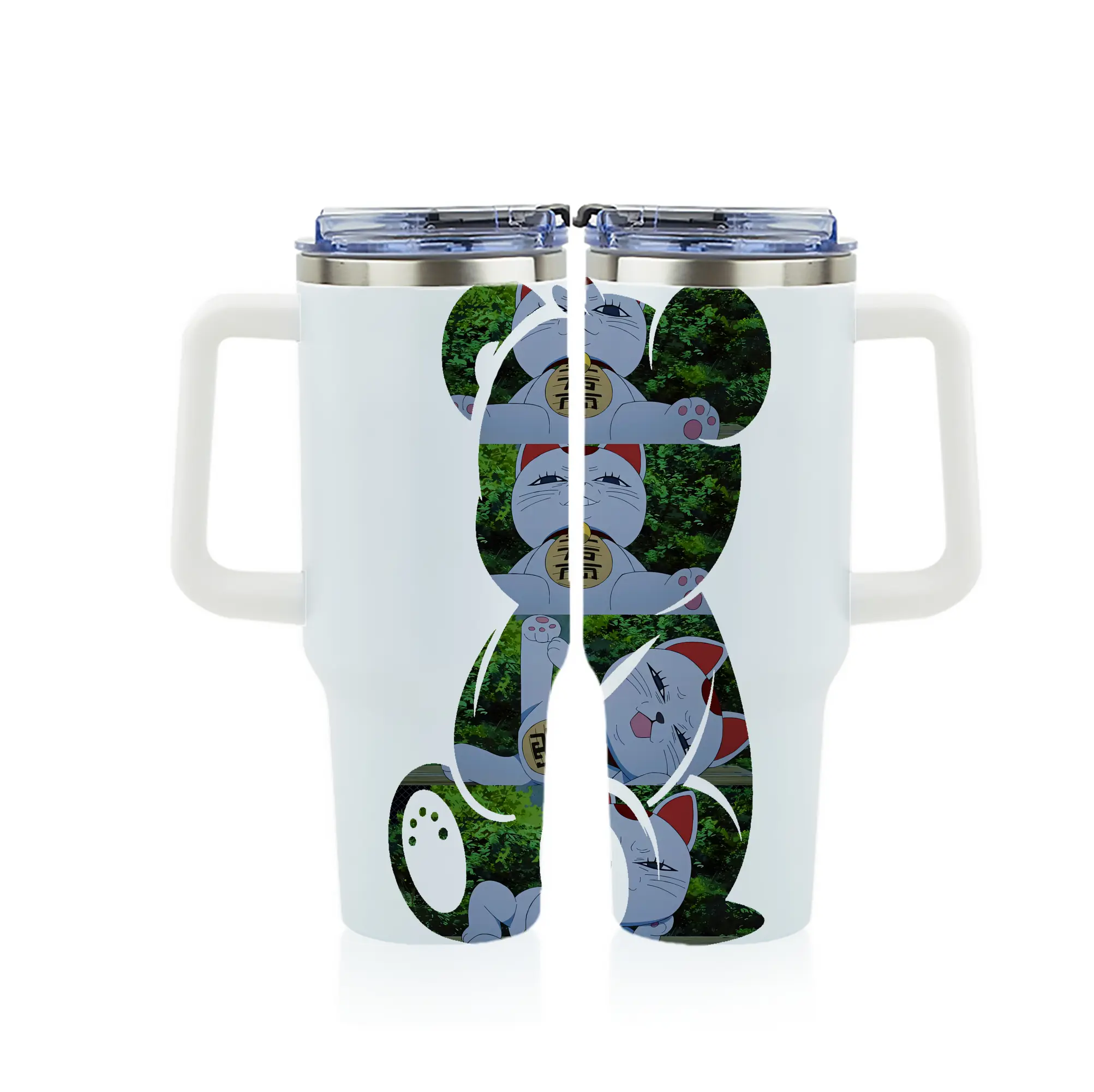 ダンダダン グッズ,ターボババア - 1200mL フルプリント車用タンブラー ・ 304ステンレス 内側 ・ 201ステンレス 外側 ・ 保温 保冷 ・ 通勤 ドライブ アウトドア用