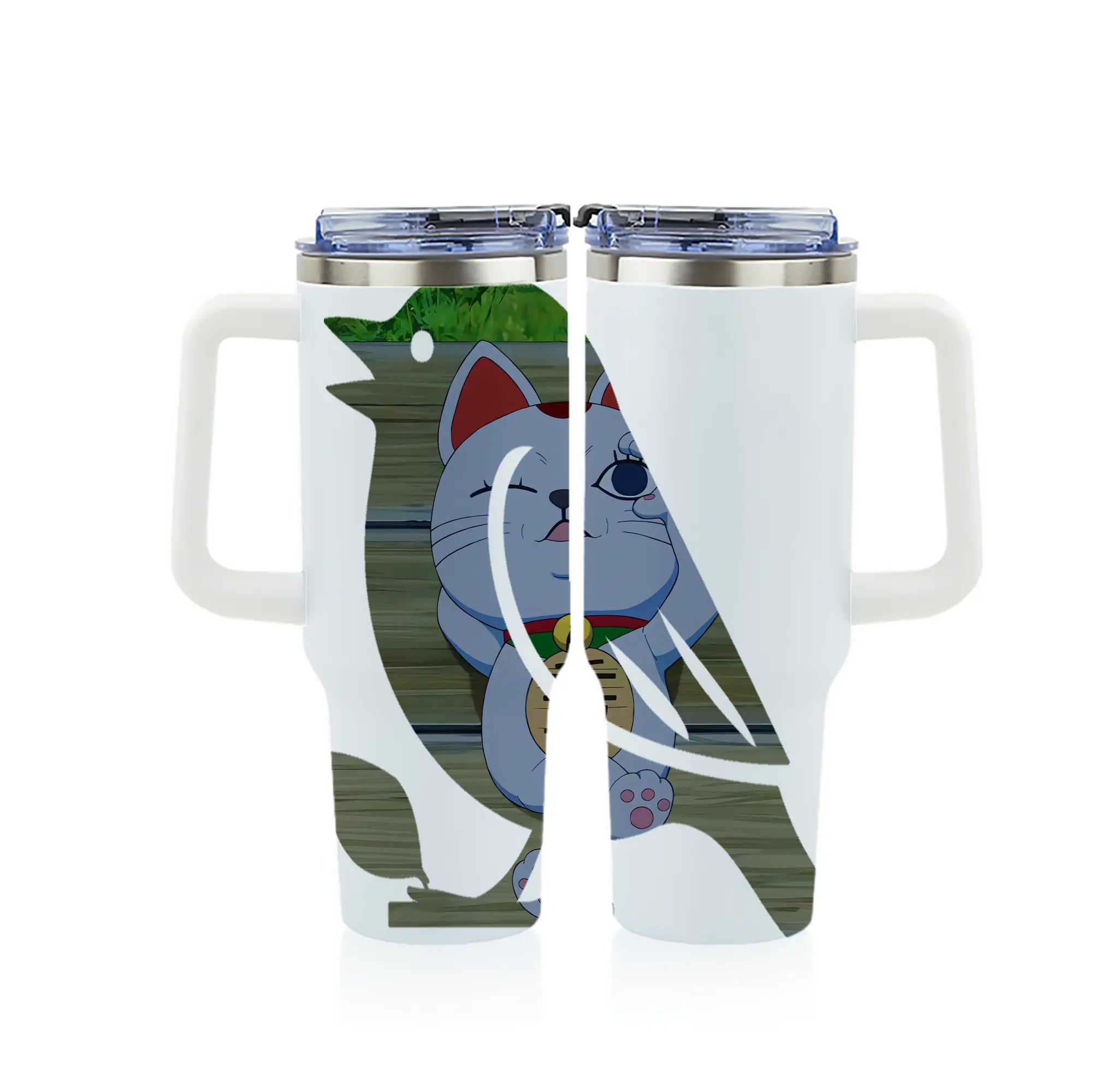 ダンダダン グッズ,ターボババア - 1200mL フルプリント車用タンブラー ・ 304ステンレス 内側 ・ 201ステンレス 外側 ・ 保温 保冷 ・ 通勤 ドライブ アウトドア用