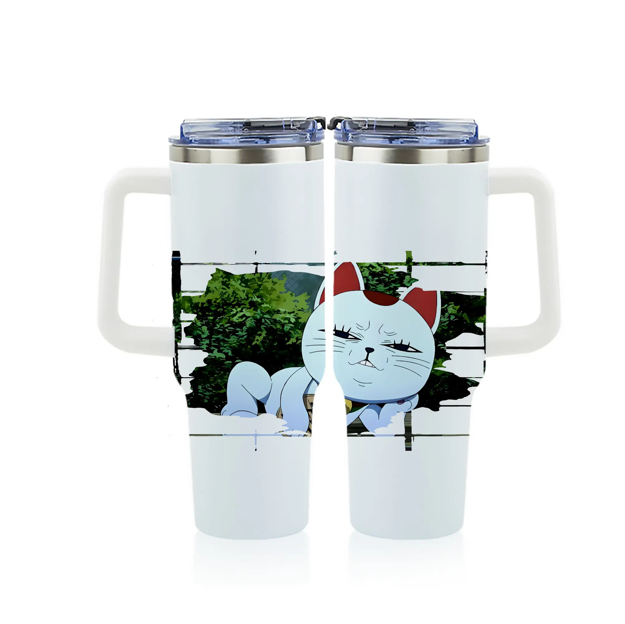 ダンダダン グッズ,ターボババア - 1200mL フルプリント車用タンブラー ・ 304ステンレス 内側 ・ 201ステンレス 外側 ・ 保温 保冷 ・ 通勤 ドライブ アウトドア用