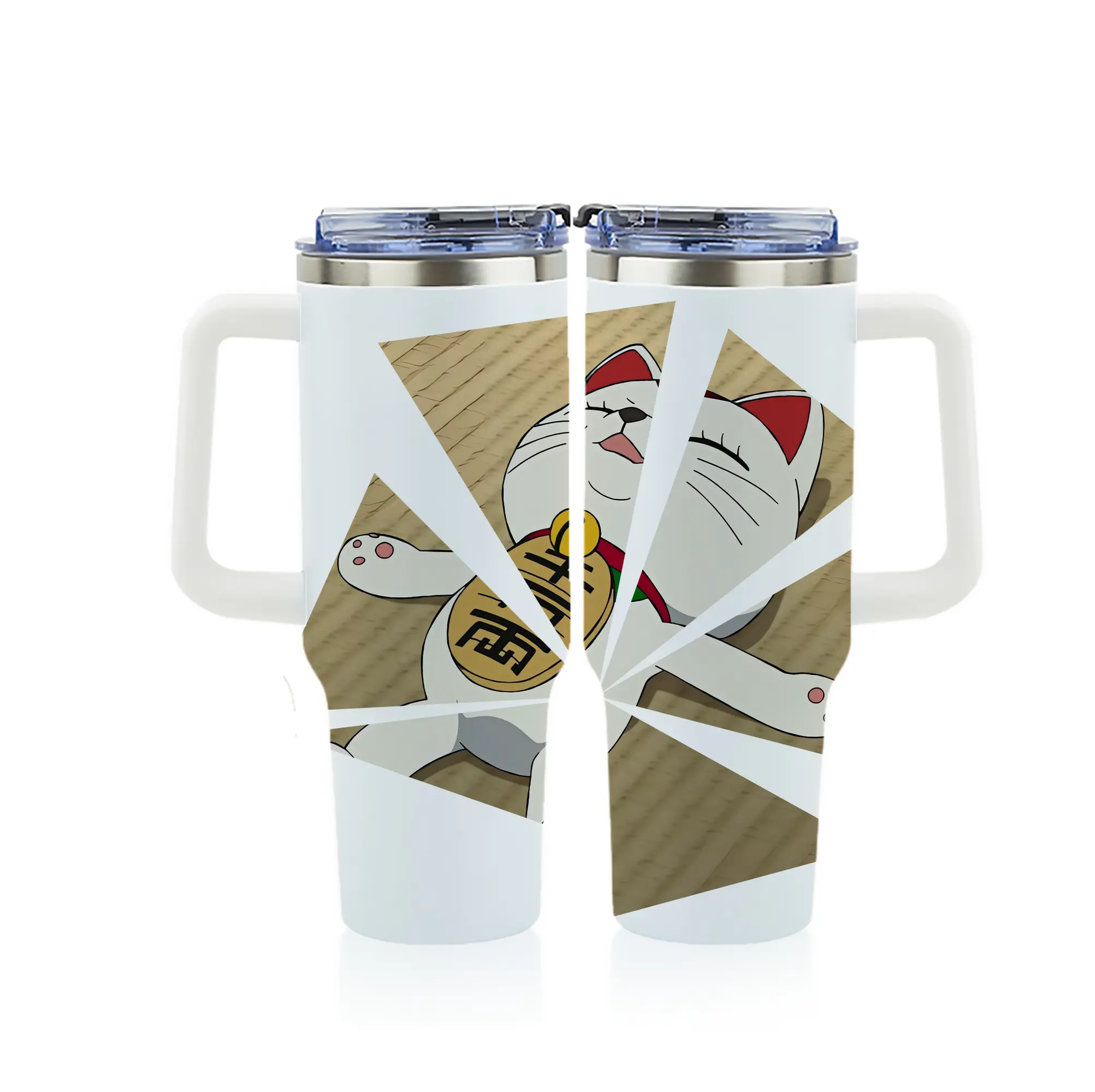 ダンダダン グッズ,ターボババア - 1200mL フルプリント車用タンブラー ・ 304ステンレス 内側 ・ 201ステンレス 外側 ・ 保温 保冷 ・ 通勤 ドライブ アウトドア用