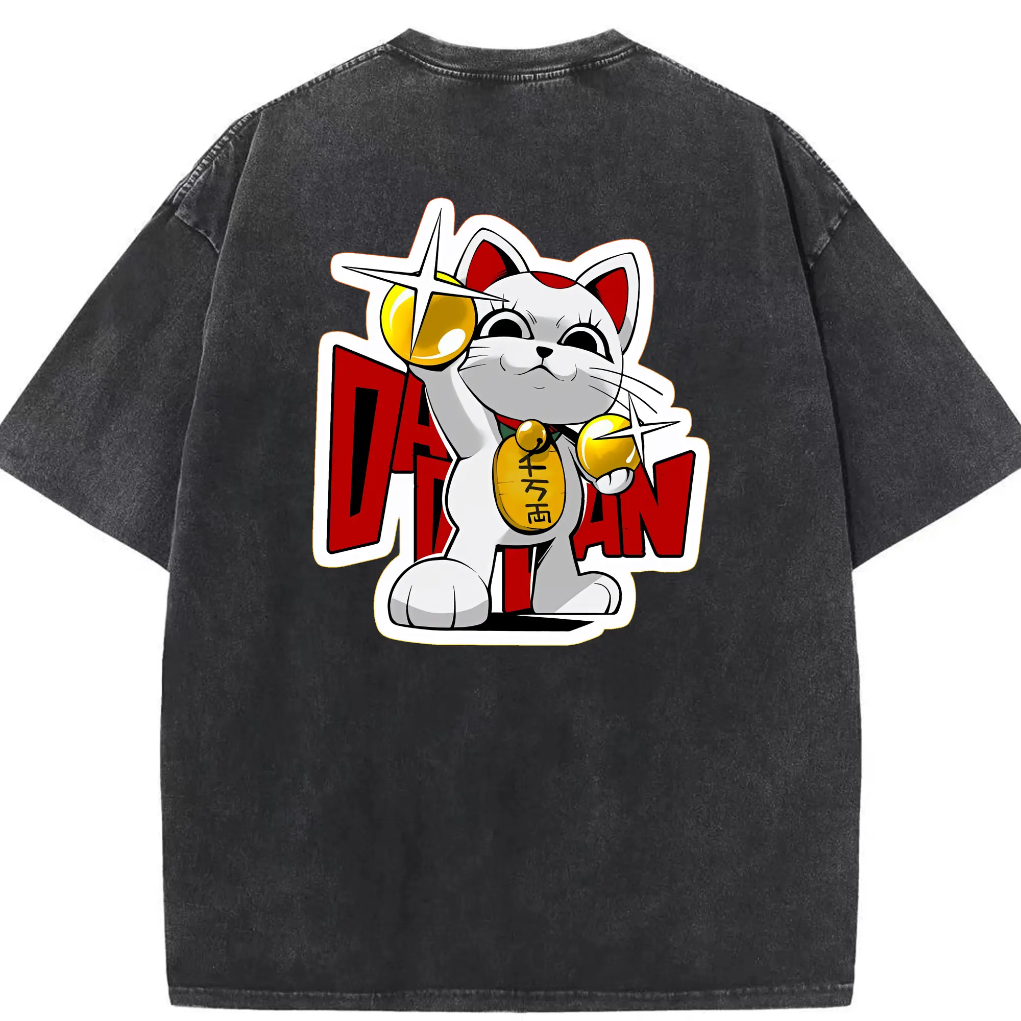 ダンダダン グッズ,ターボババア - 綿100％ ヴィンテージ風 半袖Tシャツ ・ 背面プリント ・ 柔らか肌触り ・ 通気性 快適 ・ スポーツ カジュアル 外出用