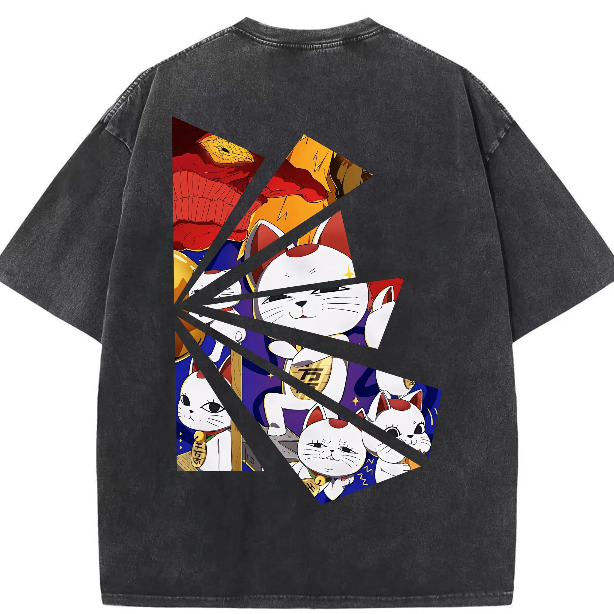 ダンダダン グッズ,ターボババア - 綿100％ ヴィンテージ風 半袖Tシャツ ・ 背面プリント ・ 柔らか肌触り ・ 通気性 快適 ・ スポーツ カジュアル 外出用