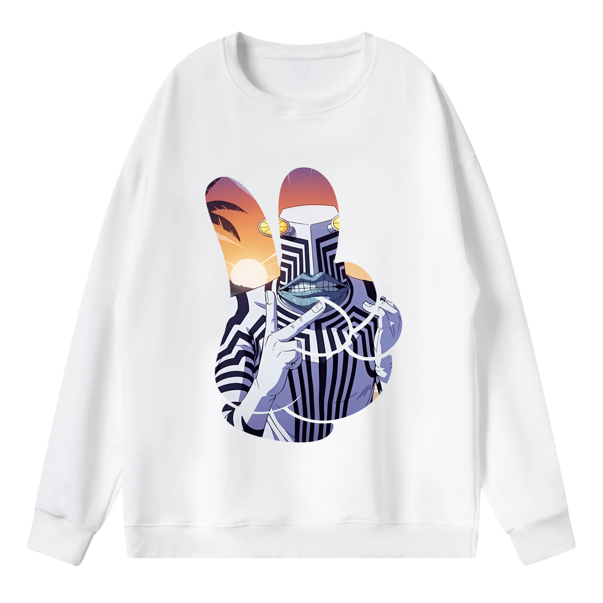 ダンダダン グッズ,セルポ星人 - 薄手 クルーネック スウェット 裏毛260g · ポリエステル 春秋向け カジュアル 男女兼用 · トレーナー デイリー スポーツ 散歩に最適