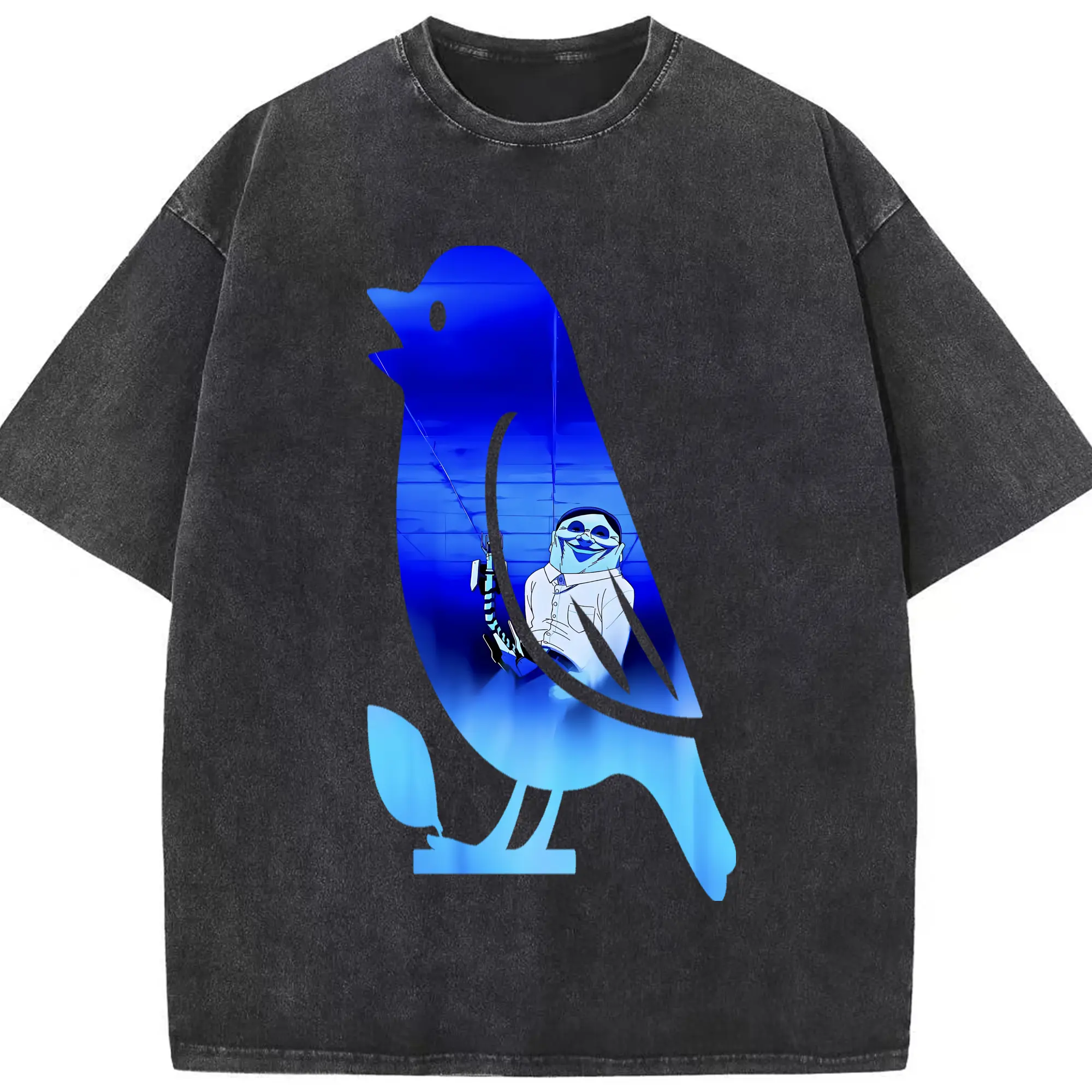 ダンダダン グッズ,セルポ星人 - 綿100％ ヴィンテージ風 半袖Tシャツ ・ フロントプリント ・ 柔らか肌触り ・ 通気性 快適 ・ スポーツ カジュアル 外出用