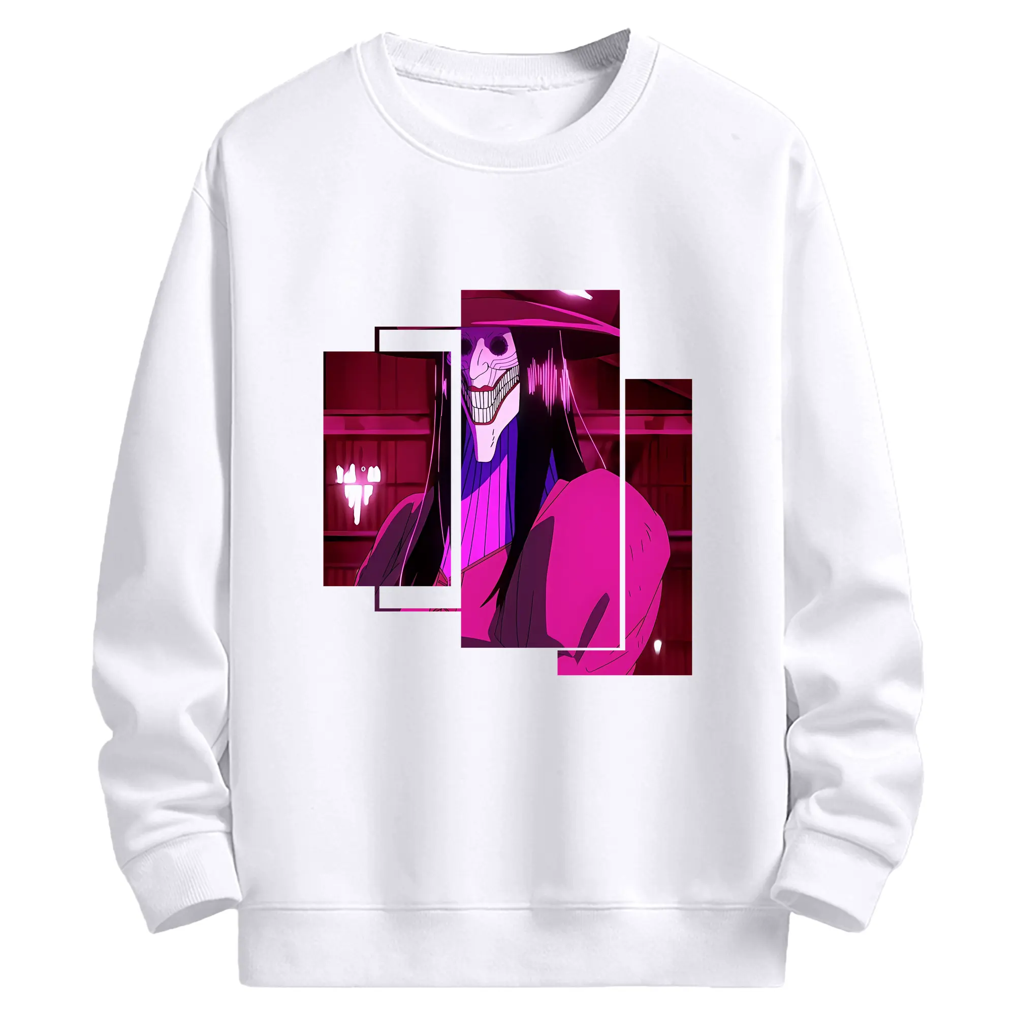 ダンダダン グッズ,アクロバティックさらさら - 高品質 クルーネック スウェット ・ コットン59％ ポリエステル41％ ・ ユニセックス 長袖 トレーナー ・ カジュアル デイリー スポーツ 散歩用