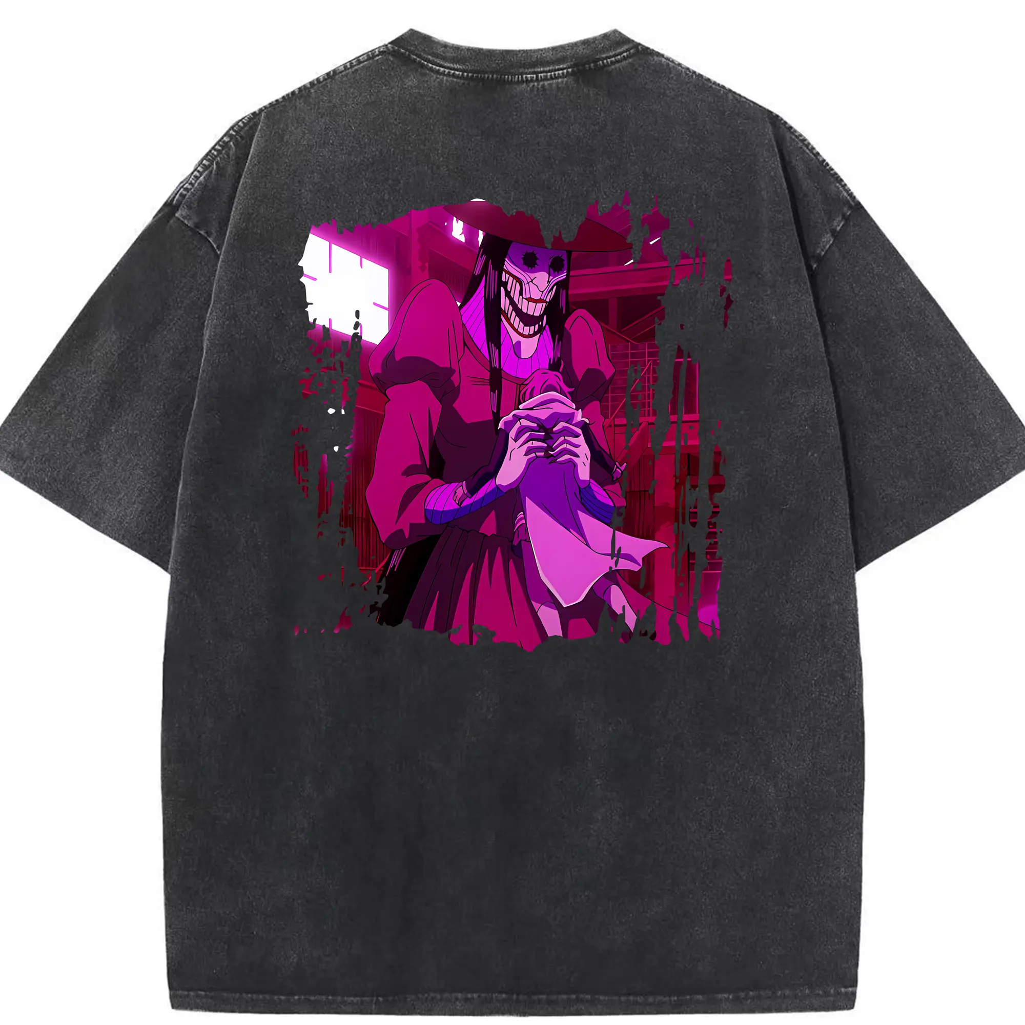 ダンダダン グッズ,アクロバティックさらさら - 綿100％ ヴィンテージ風 半袖Tシャツ ・ 背面プリント ・ 柔らか肌触り ・ 通気性 快適 ・ スポーツ カジュアル 外出用