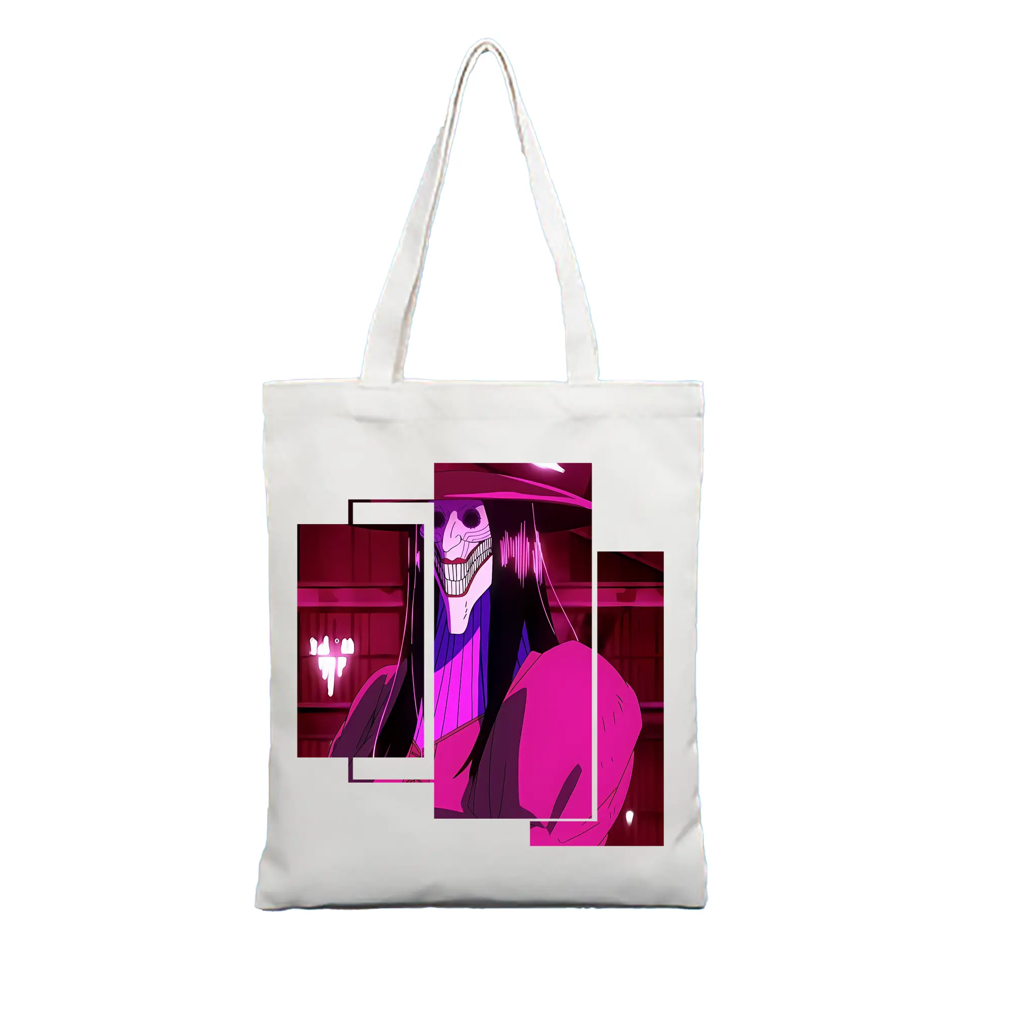 ダンダダン グッズ,アクロバティックさらさら - 縦型キャンバス手提げバッグ（トートバッグ） ・ キャンバス素材 ・ ショッピング用 ・ 軽量 丈夫 お手入れ簡単