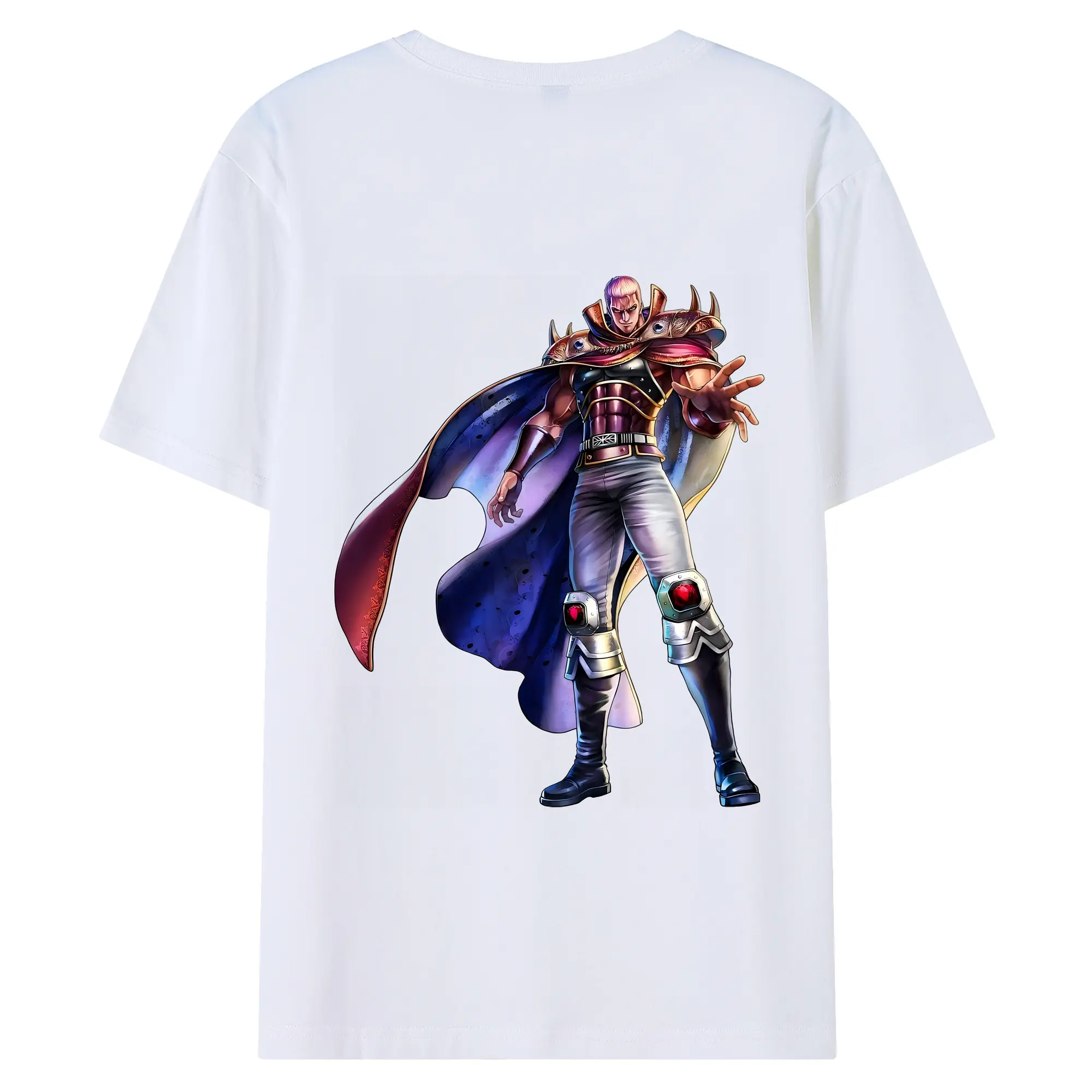 北斗の拳 グッズ,ラオウ - 綿100％ 半袖Tシャツ ・ バックプリント ・ 快適 通気性 ・ 日常使い 散歩 スポーツ用