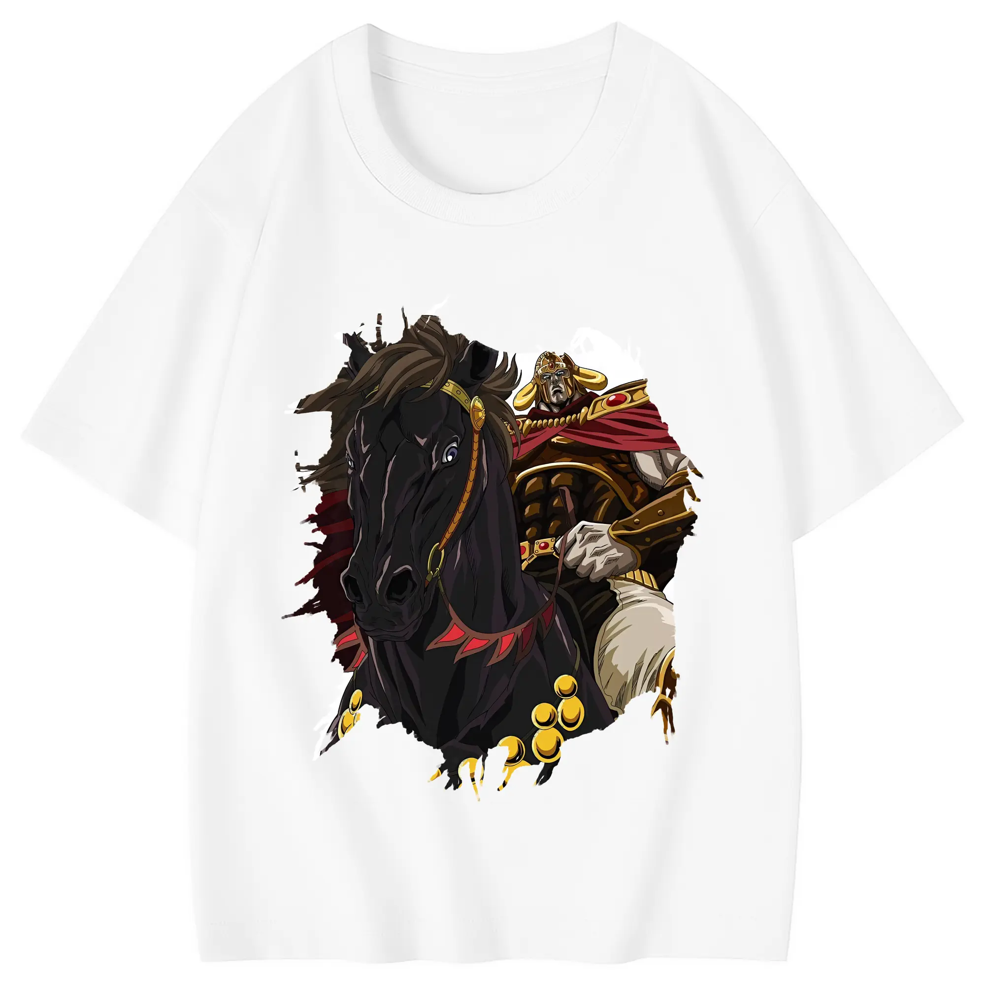 北斗の拳 グッズ,ラオウ - 綿100％ キッズTシャツ ・ フロントプリント ・ 快適 通気性 ・ スポーツ カジュアル 散歩用