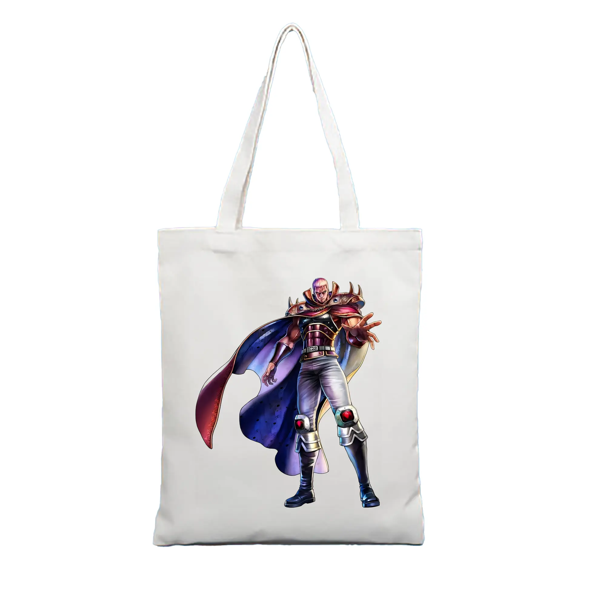 北斗の拳 グッズ,ラオウ - 縦型キャンバス手提げバッグ（トートバッグ） ・ キャンバス素材 ・ ショッピング用 ・ 軽量 丈夫 お手入れ簡単