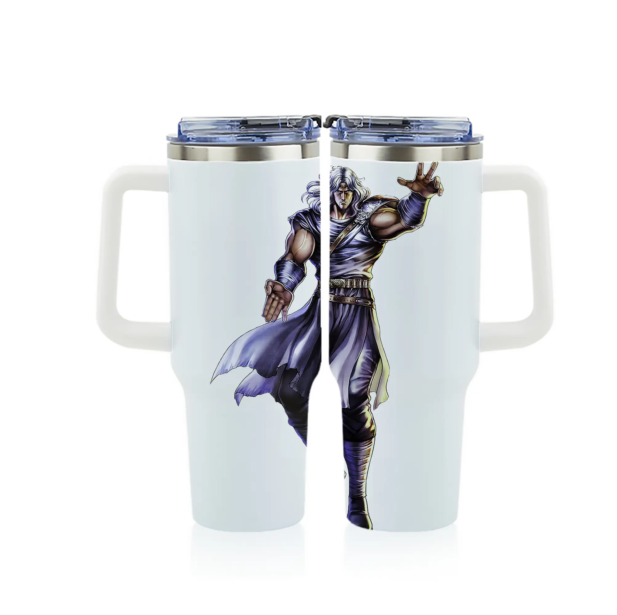 北斗の拳 グッズ,トキ - 1200mL フルプリント車用タンブラー ・ 304ステンレス 内側 ・ 201ステンレス 外側 ・ 保温 保冷 ・ 通勤 ドライブ アウトドア用