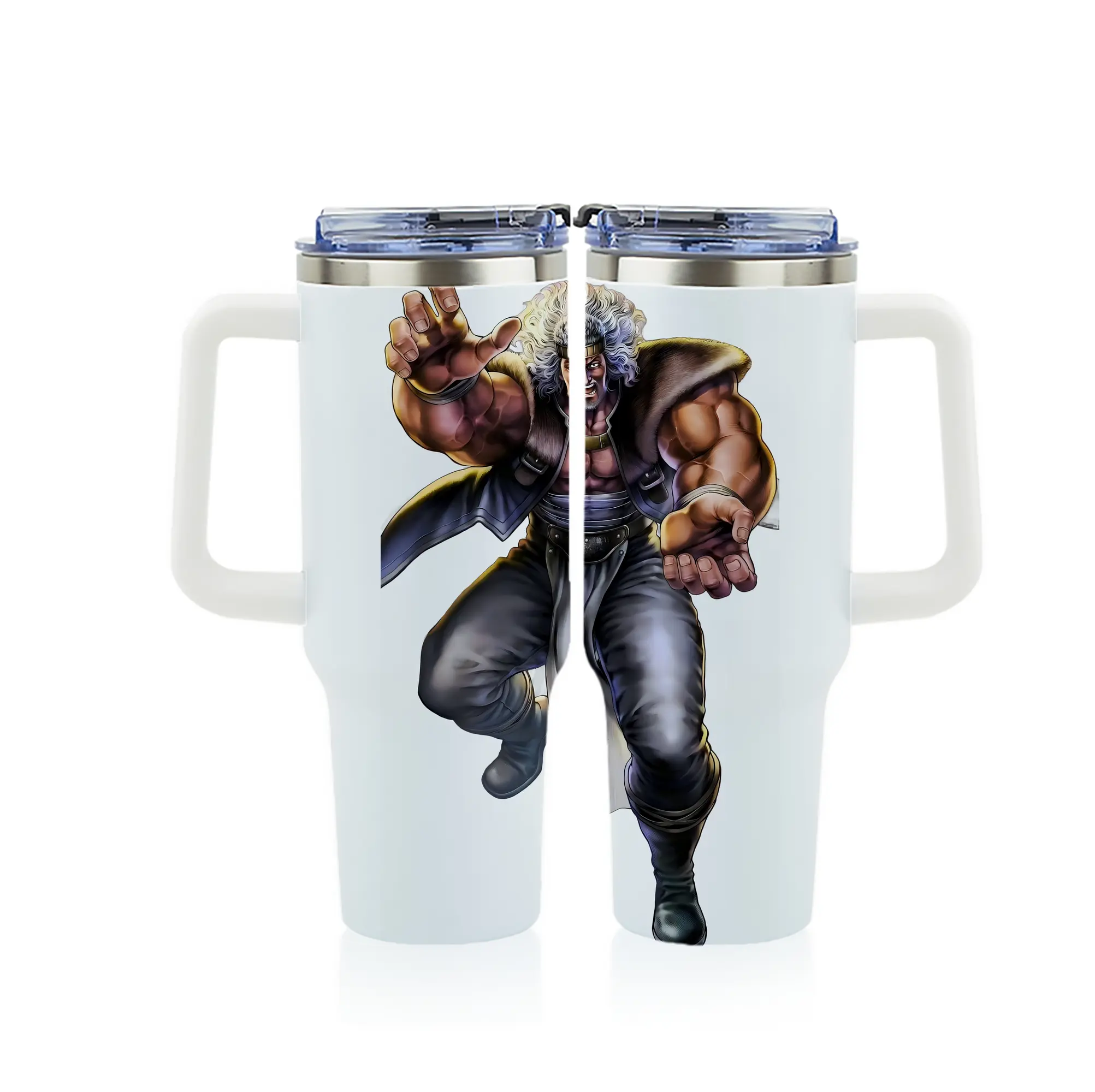 北斗の拳 グッズ,トキ - 1200mL フルプリント車用タンブラー ・ 304ステンレス 内側 ・ 201ステンレス 外側 ・ 保温 保冷 ・ 通勤 ドライブ アウトドア用
