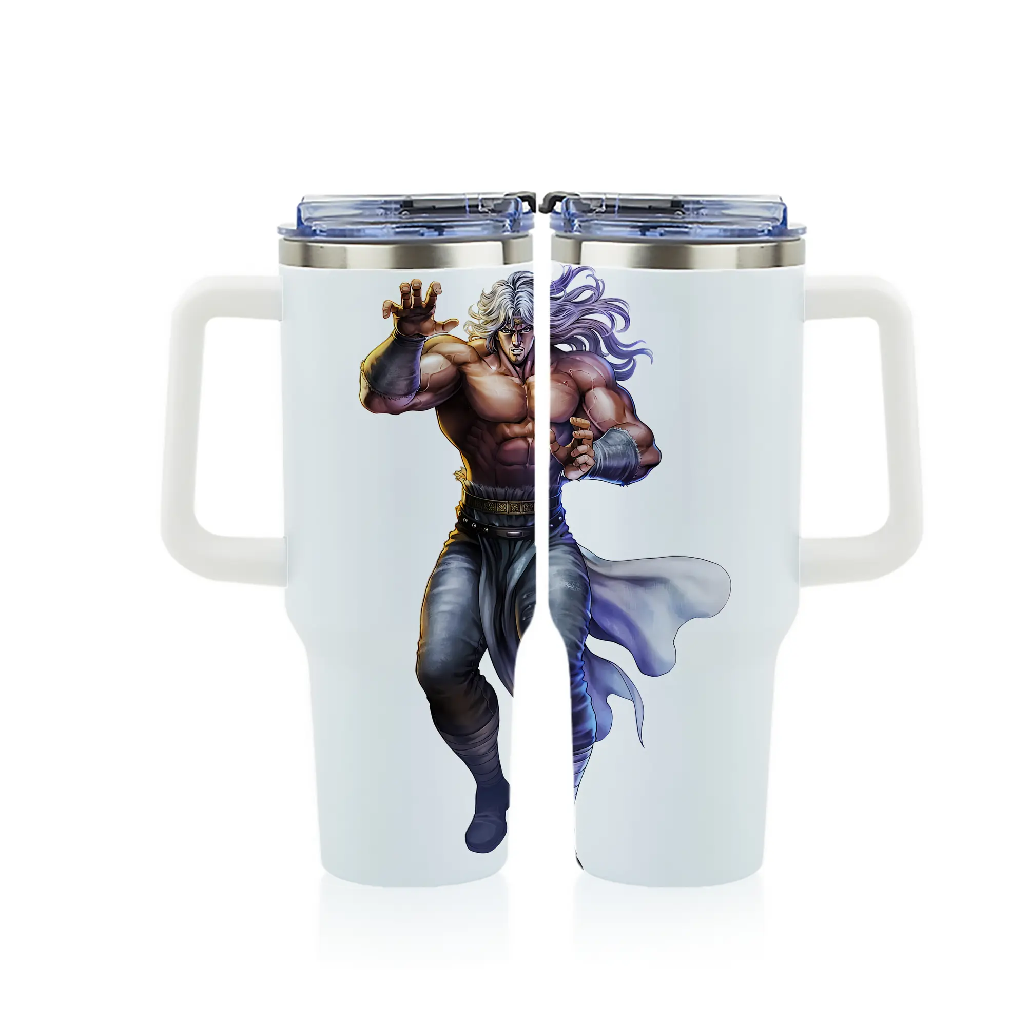 北斗の拳 グッズ,トキ - 1200mL フルプリント車用タンブラー ・ 304ステンレス 内側 ・ 201ステンレス 外側 ・ 保温 保冷 ・ 通勤 ドライブ アウトドア用