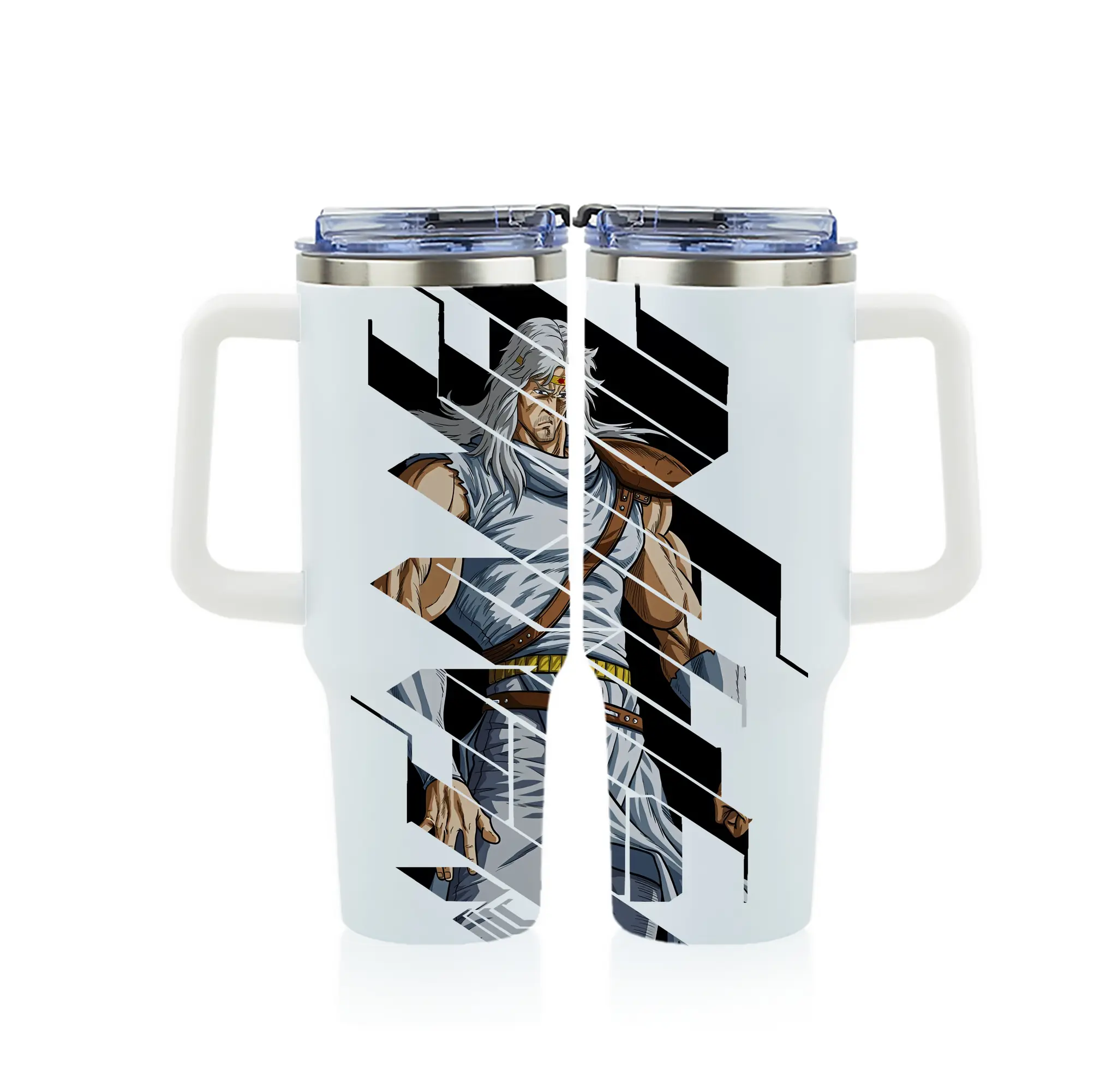 北斗の拳 グッズ,トキ - 1200mL フルプリント車用タンブラー ・ 304ステンレス 内側 ・ 201ステンレス 外側 ・ 保温 保冷 ・ 通勤 ドライブ アウトドア用