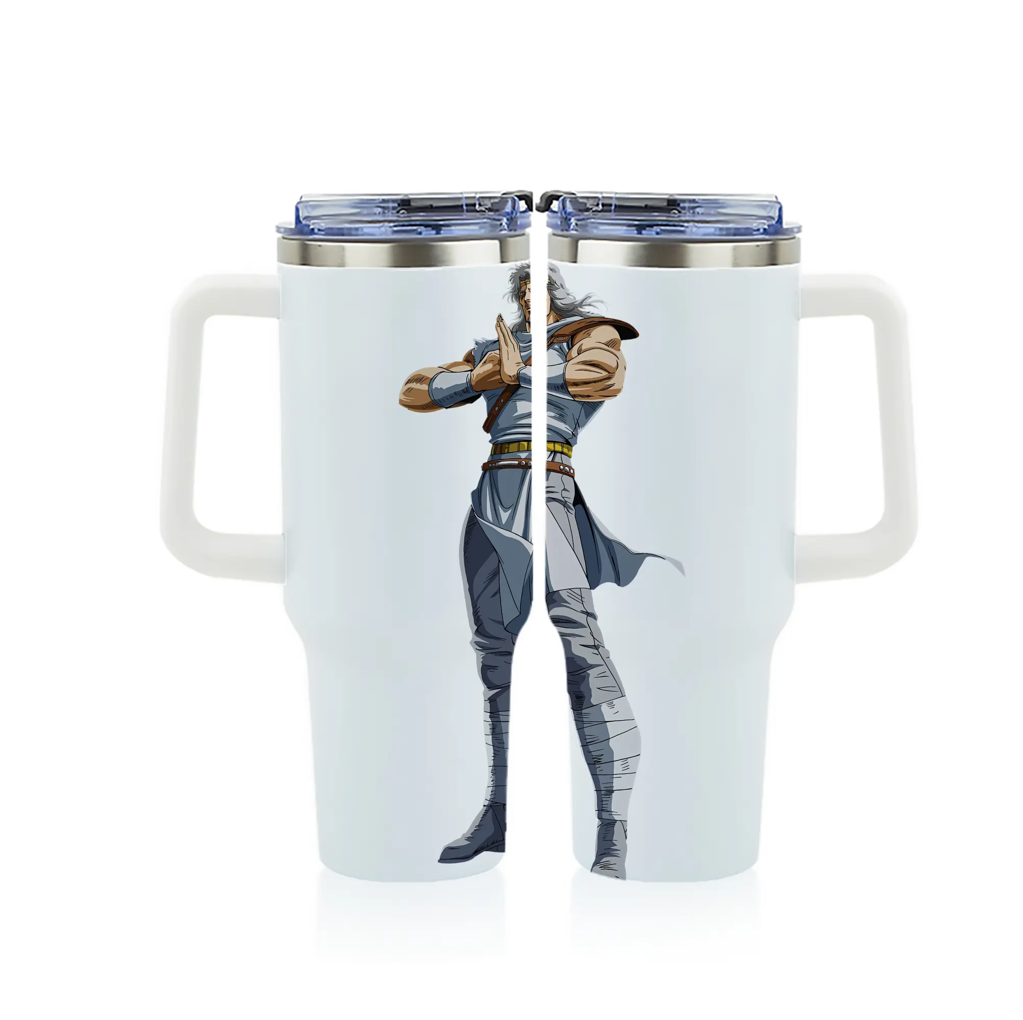 北斗の拳 グッズ,トキ - 1200mL フルプリント車用タンブラー ・ 304ステンレス 内側 ・ 201ステンレス 外側 ・ 保温 保冷 ・ 通勤 ドライブ アウトドア用