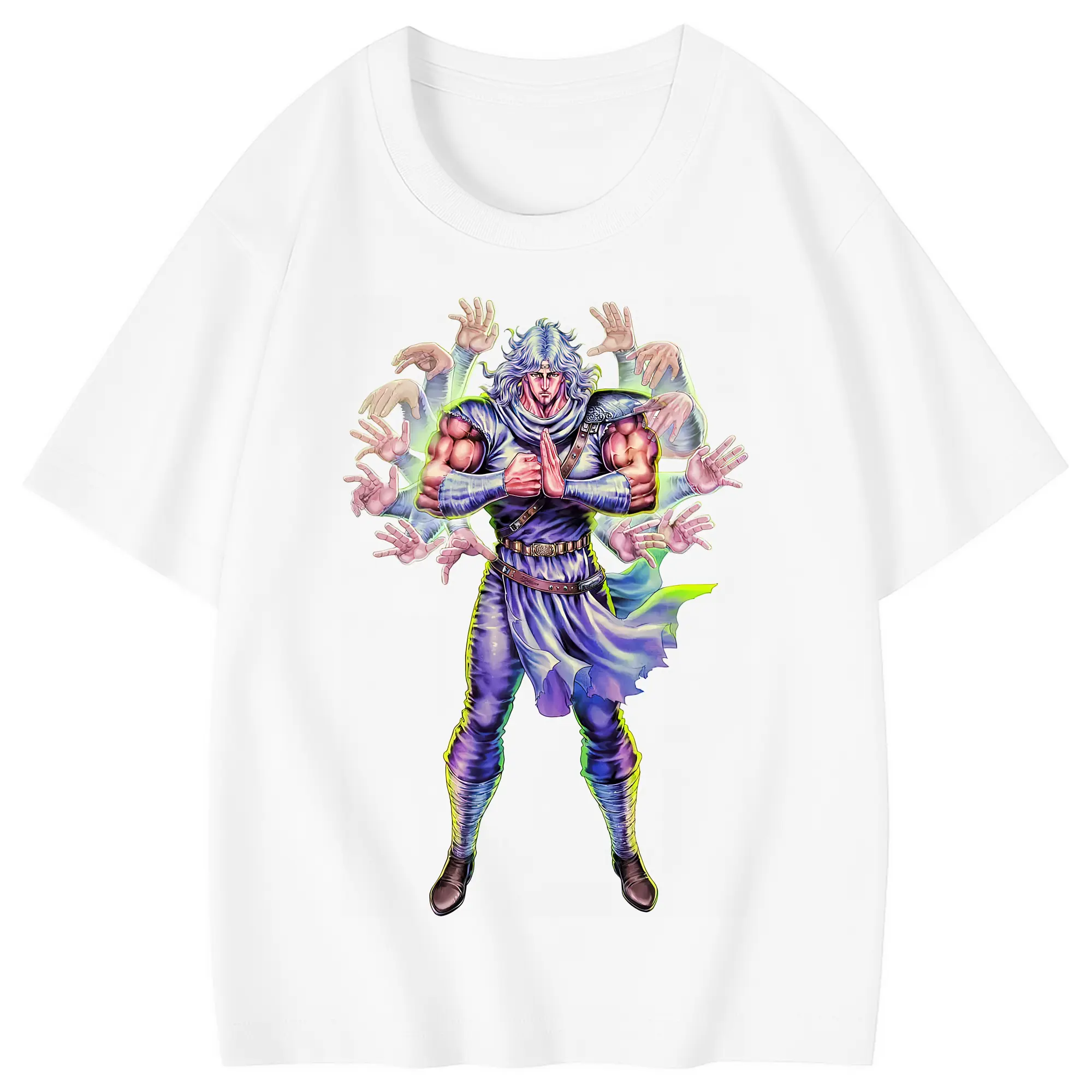 北斗の拳 グッズ,トキ - 綿100％ キッズTシャツ ・ フロントプリント ・ 快適 通気性 ・ スポーツ カジュアル 散歩用