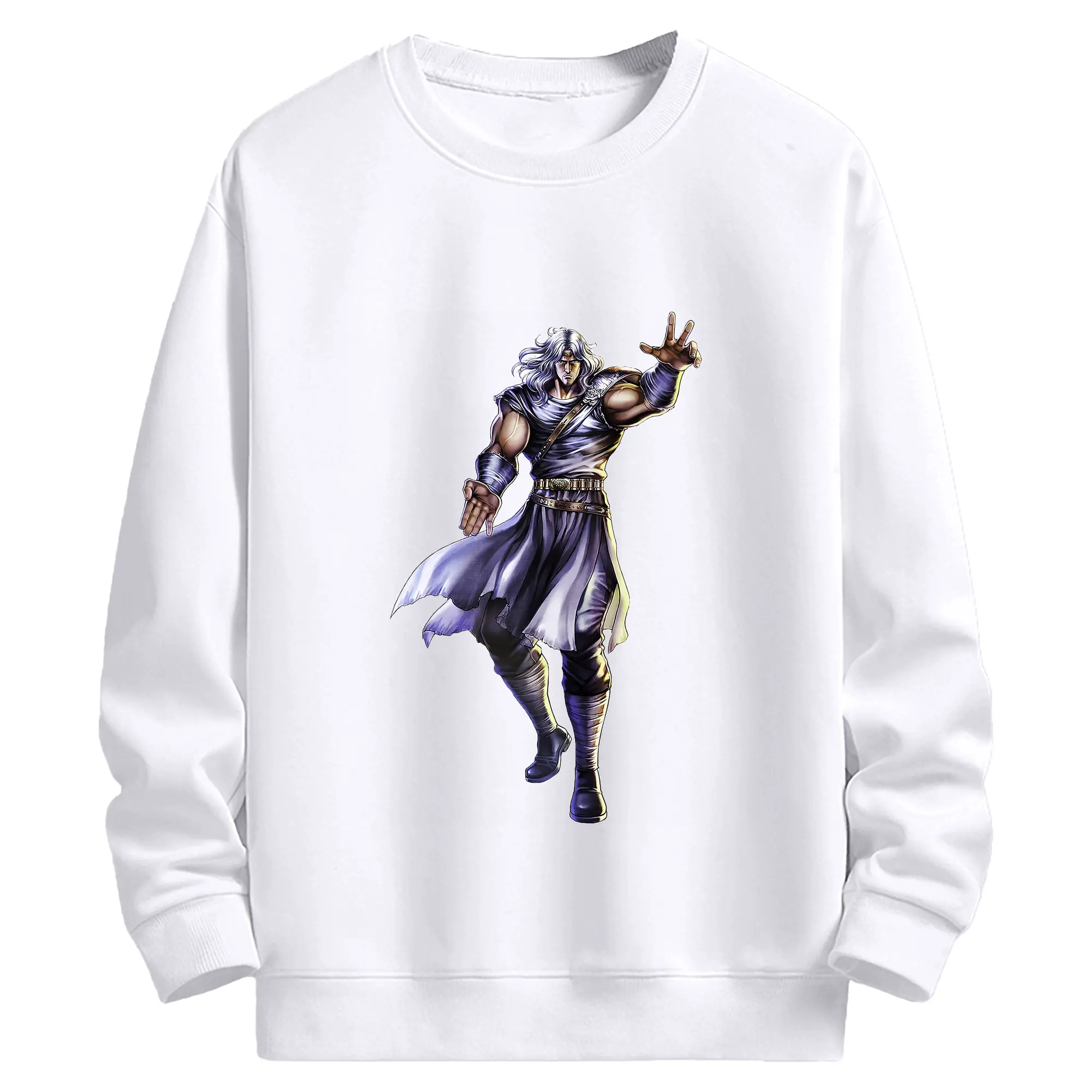 北斗の拳 グッズ,トキ - 高品質 クルーネック スウェット ・ コットン59％ ポリエステル41％ ・ ユニセックス 長袖 トレーナー ・ カジュアル デイリー スポーツ 散歩用