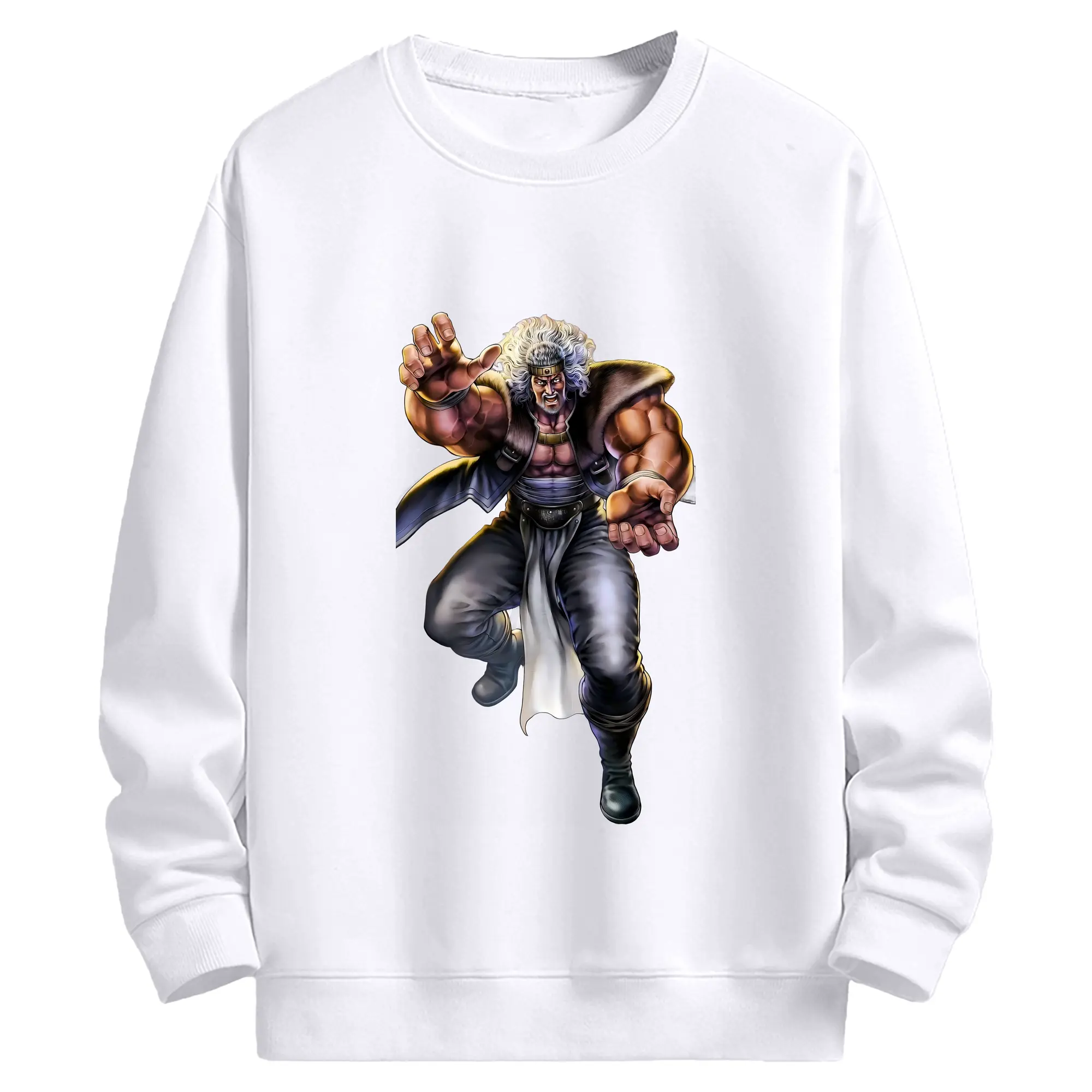 北斗の拳 グッズ,トキ - 高品質 クルーネック スウェット ・ コットン59％ ポリエステル41％ ・ ユニセックス 長袖 トレーナー ・ カジュアル デイリー スポーツ 散歩用