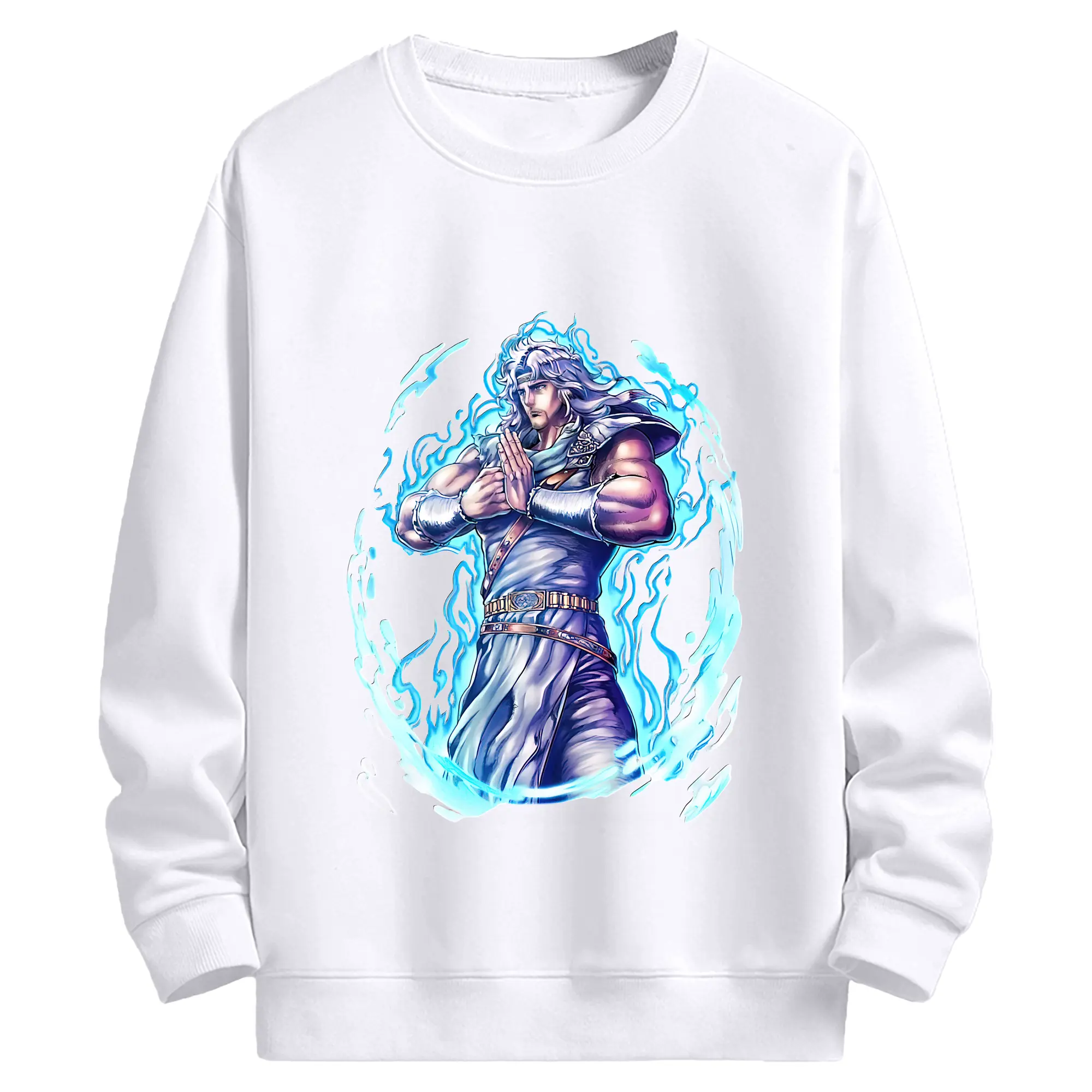 北斗の拳 グッズ,トキ - 高品質 クルーネック スウェット ・ コットン59％ ポリエステル41％ ・ ユニセックス 長袖 トレーナー ・ カジュアル デイリー スポーツ 散歩用