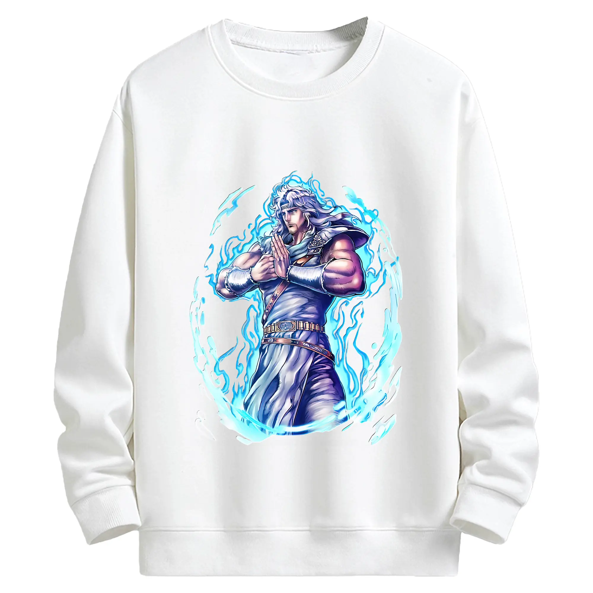 北斗の拳 グッズ,トキ - キッズ クルーネックスウェットシャツ ・ フロントプリント ・ 綿80％ ポリエステル20％ ・ 快適 通学 スポーツ 日常使い お散歩用