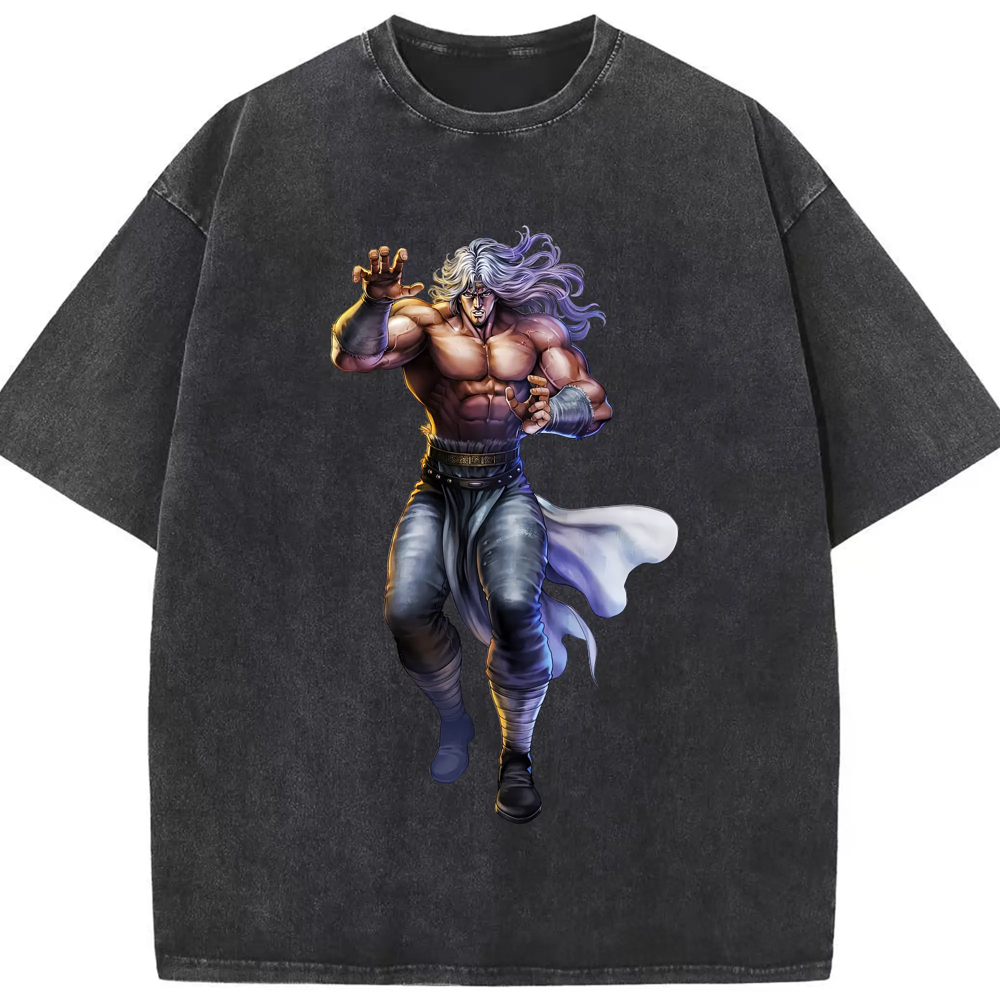 北斗の拳 グッズ,トキ - 綿100％ ヴィンテージ風 半袖Tシャツ ・ フロントプリント ・ 柔らか肌触り ・ 通気性 快適 ・ スポーツ カジュアル 外出用