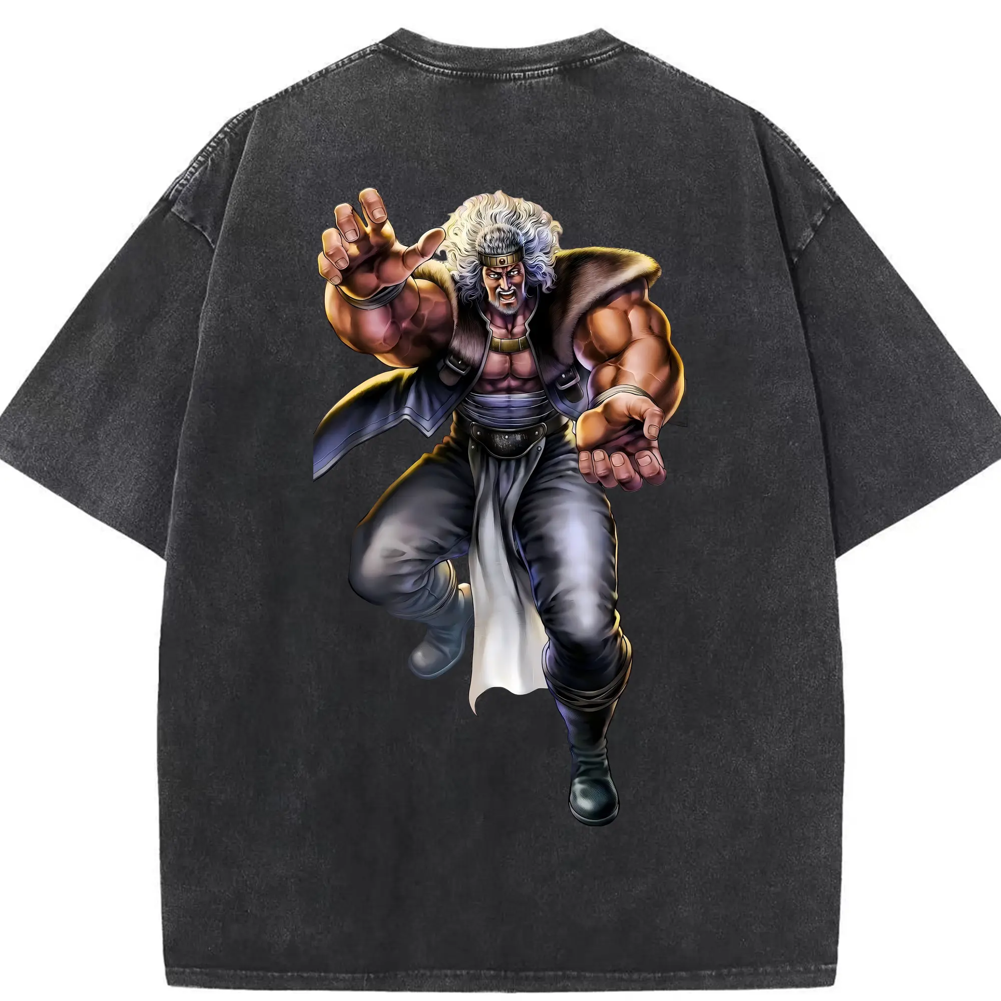 北斗の拳 グッズ,トキ - 綿100％ ヴィンテージ風 半袖Tシャツ ・ 背面プリント ・ 柔らか肌触り ・ 通気性 快適 ・ スポーツ カジュアル 外出用