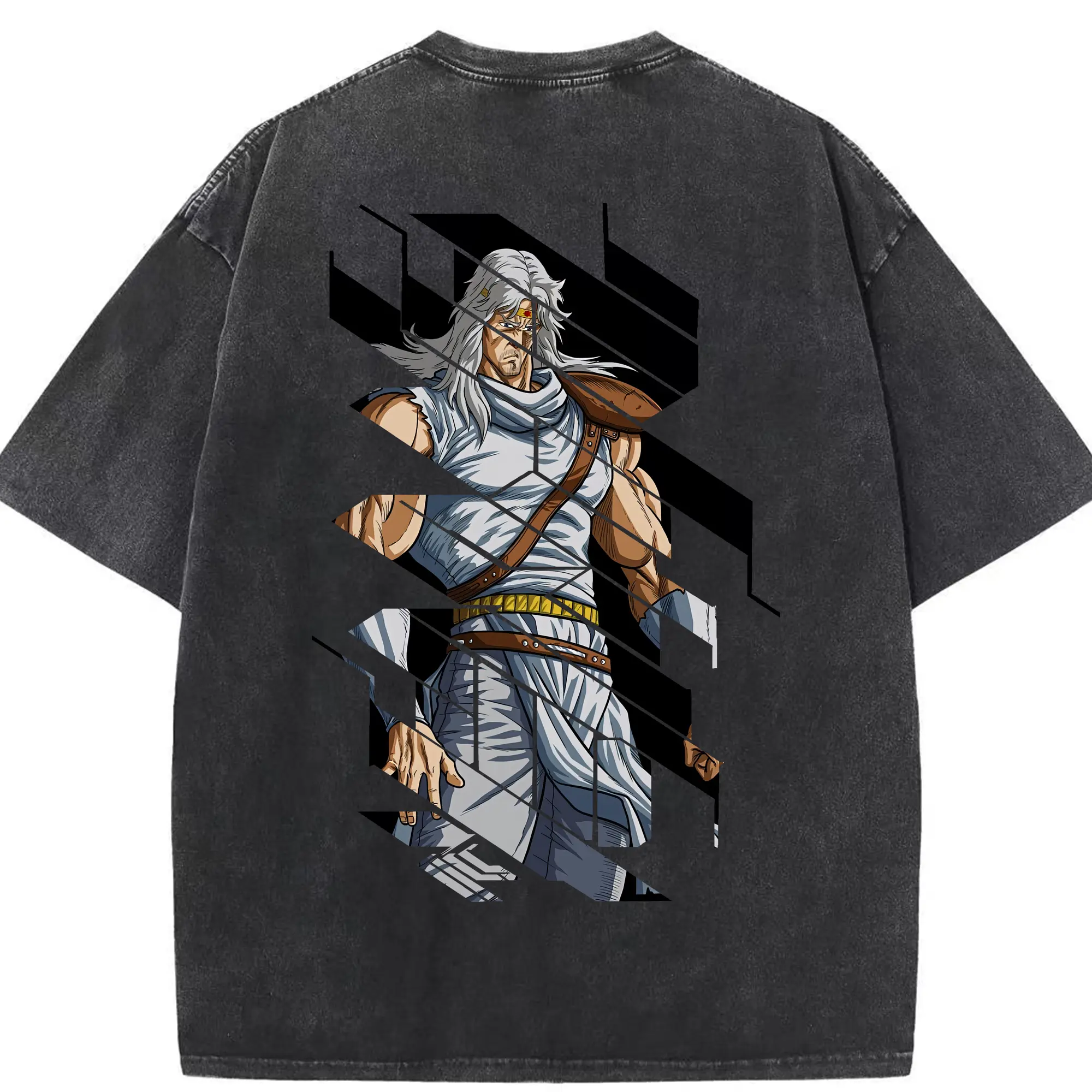 北斗の拳 グッズ,トキ - 綿100％ ヴィンテージ風 半袖Tシャツ ・ 背面プリント ・ 柔らか肌触り ・ 通気性 快適 ・ スポーツ カジュアル 外出用