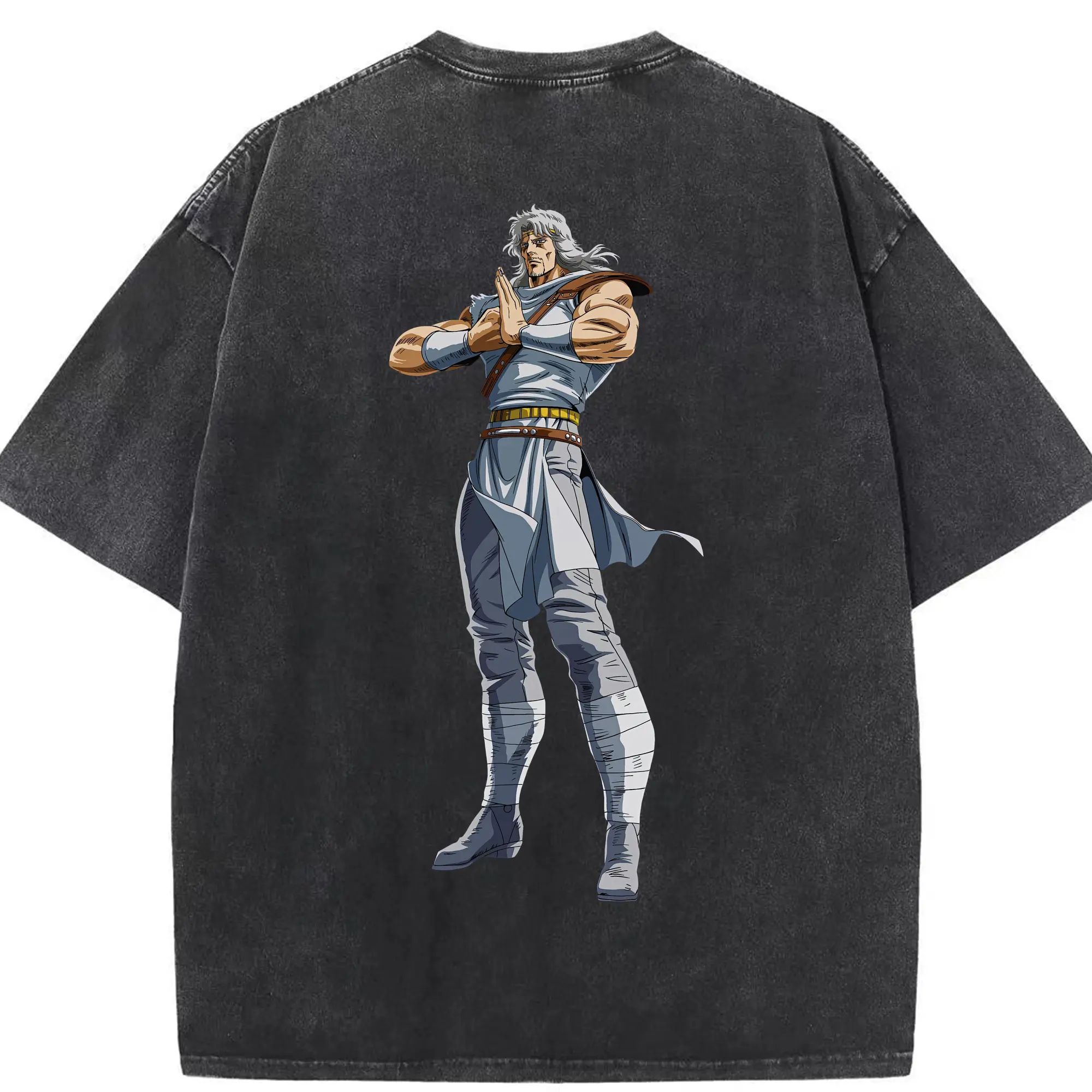 北斗の拳 グッズ,トキ - 綿100％ ヴィンテージ風 半袖Tシャツ ・ 背面プリント ・ 柔らか肌触り ・ 通気性 快適 ・ スポーツ カジュアル 外出用